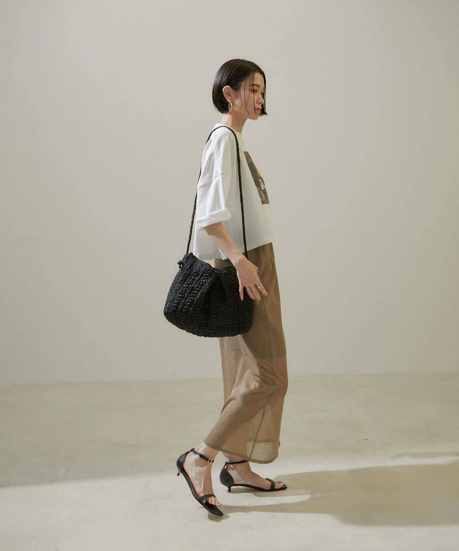 SALON adam et rope'「シアーナローニットスカート【洗える】」|スカート|