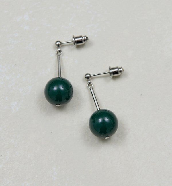  「レジンボールピアス」|リング|