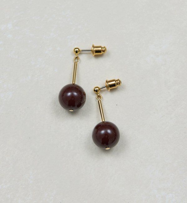  「レジンボールピアス」|リング|