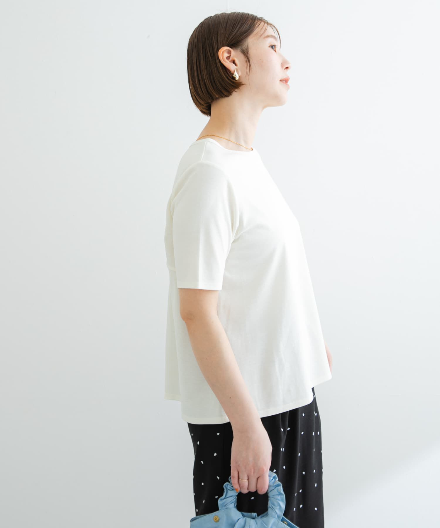 URBAN RESEARCH ROSSO「『UR TECH』F by ROSSO　UVCUTバックオープンフレアTシャツ」|Tシャツ・カットソー|