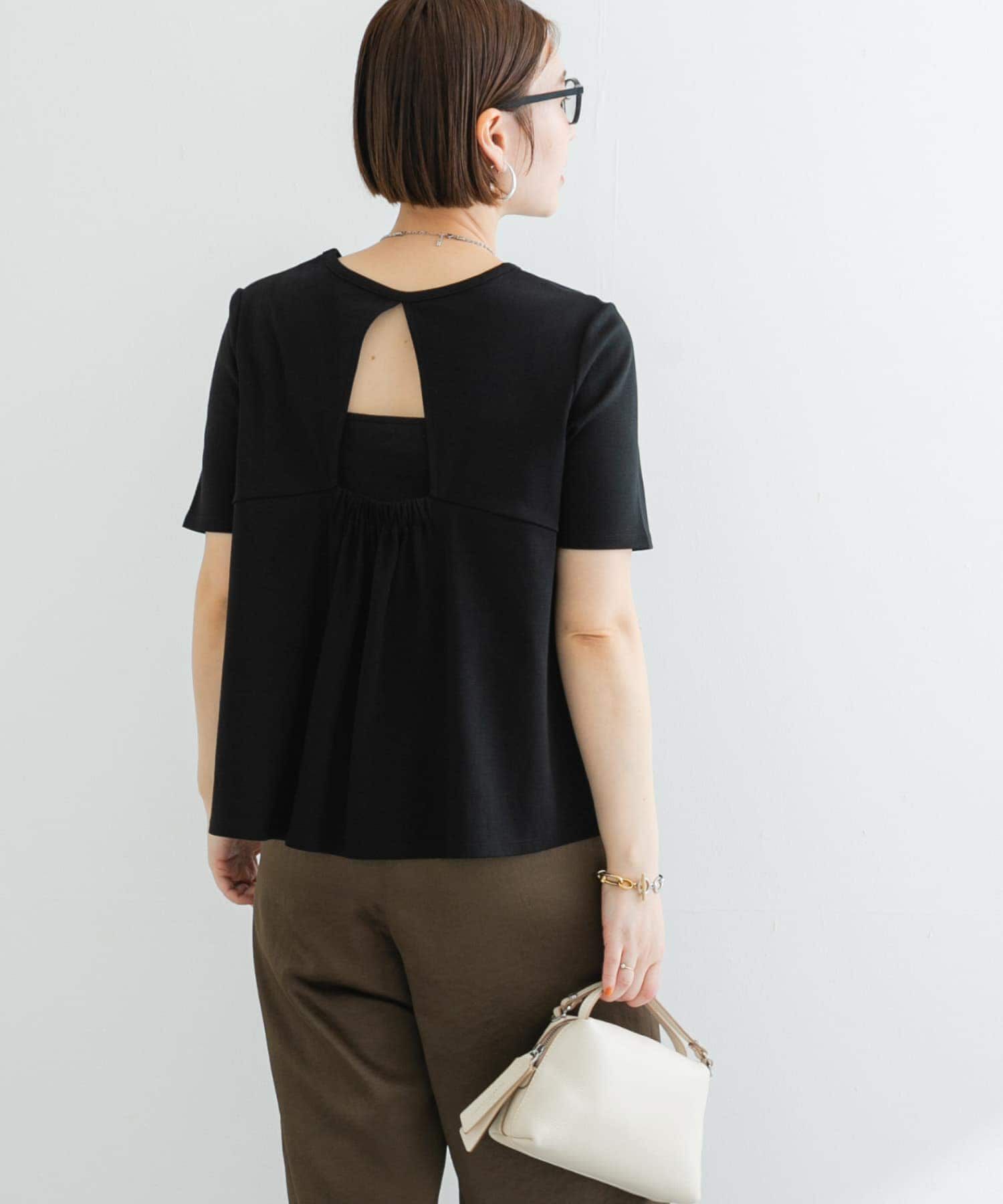 URBAN RESEARCH ROSSO「『UR TECH』F by ROSSO　UVCUTバックオープンフレアTシャツ」|Tシャツ・カットソー|