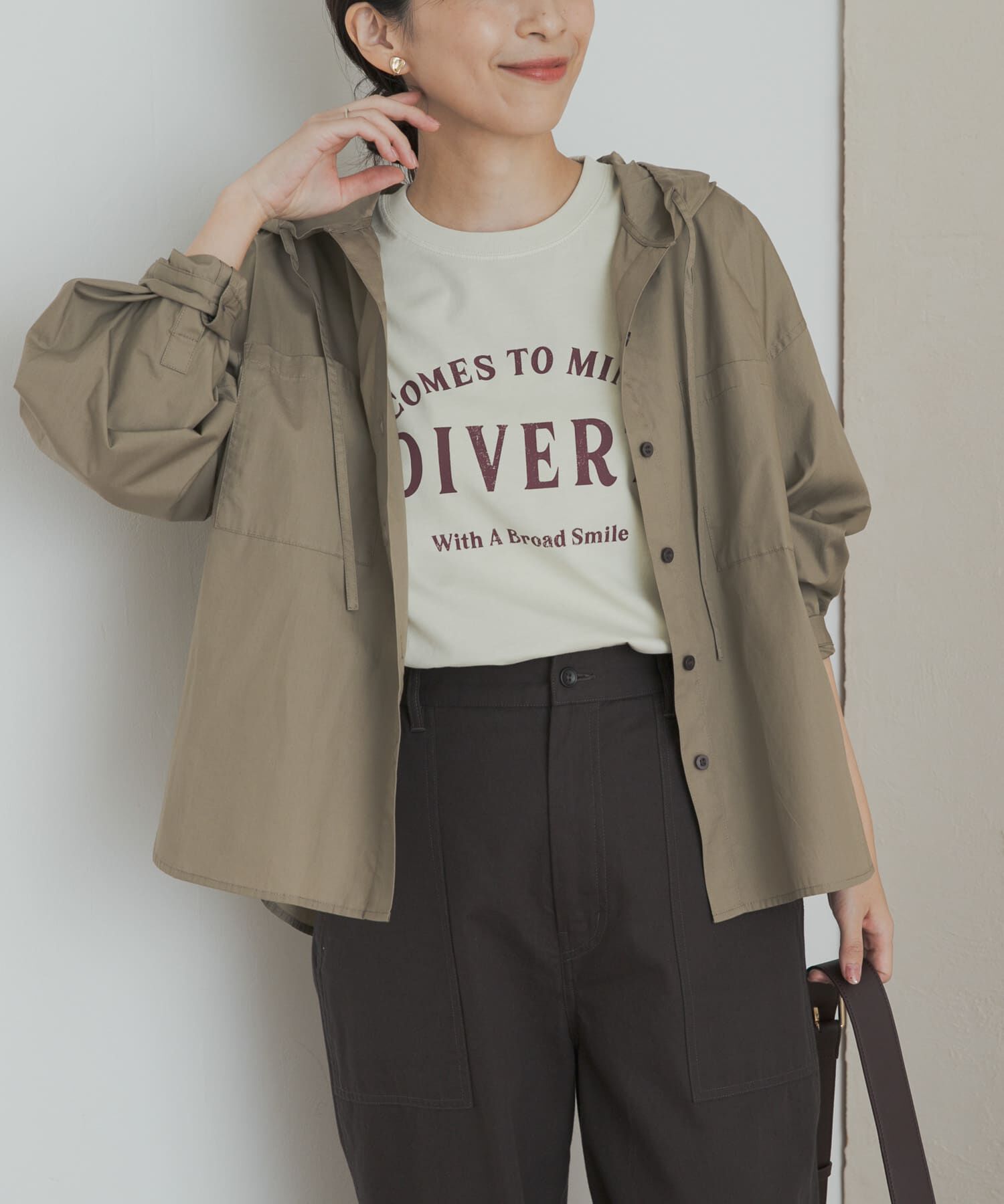 URBAN RESEARCH DOORS「フーディーシャツ」|シャツ・ブラウス|