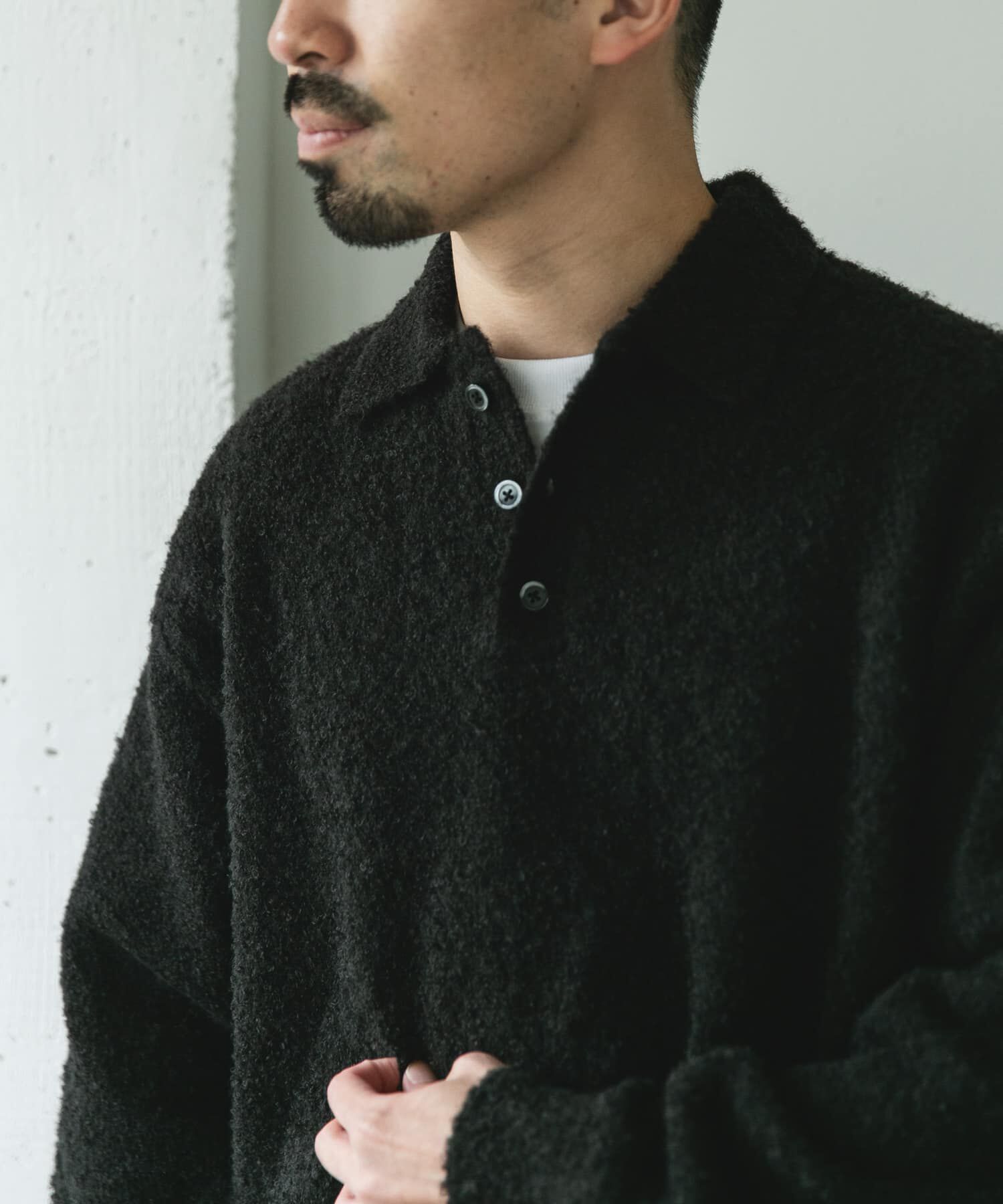 URBAN RESEARCH DOORS「ブークレ ニットポロシャツ」|ニット・セーター|