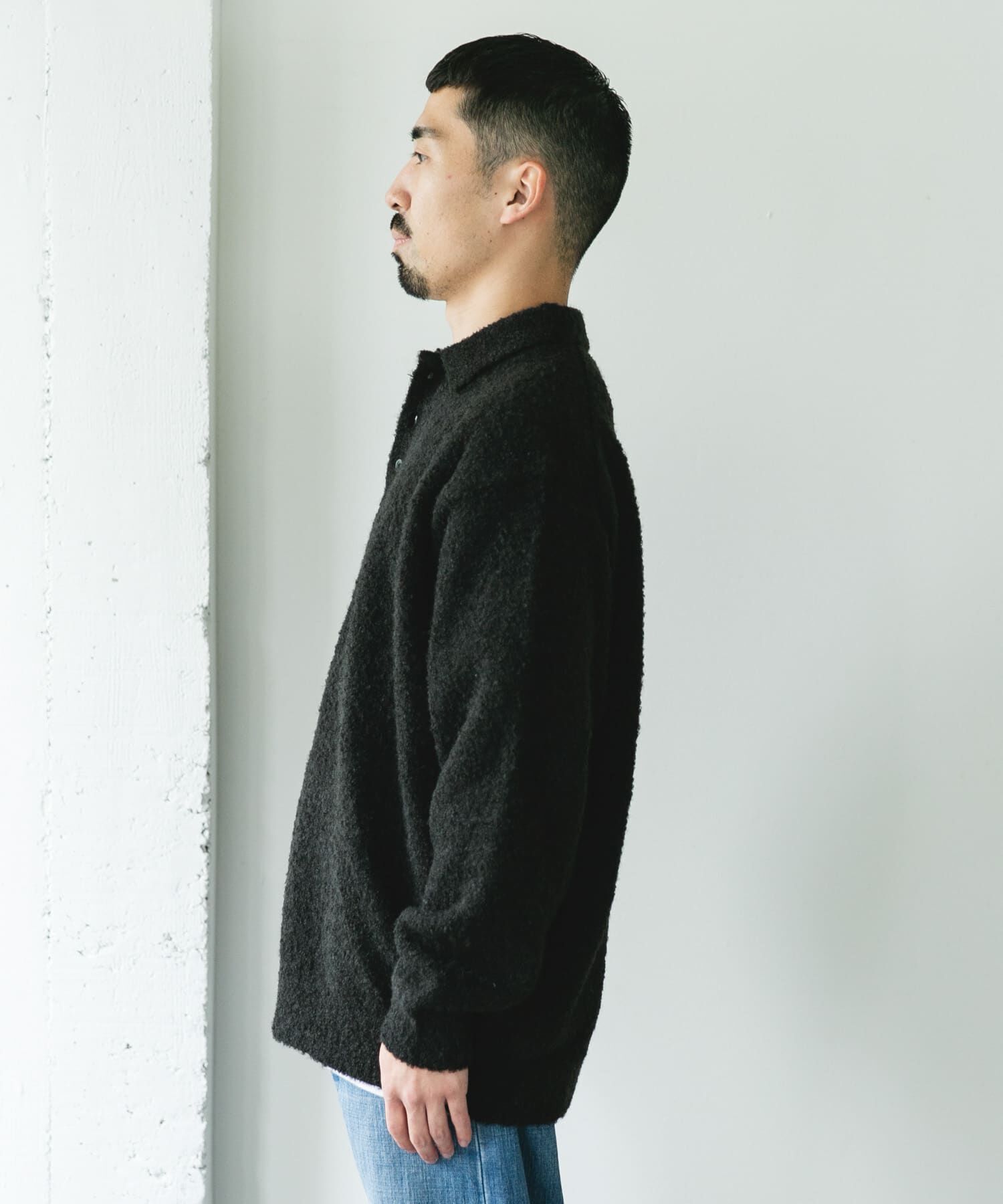 URBAN RESEARCH DOORS「ブークレ ニットポロシャツ」|ニット・セーター|