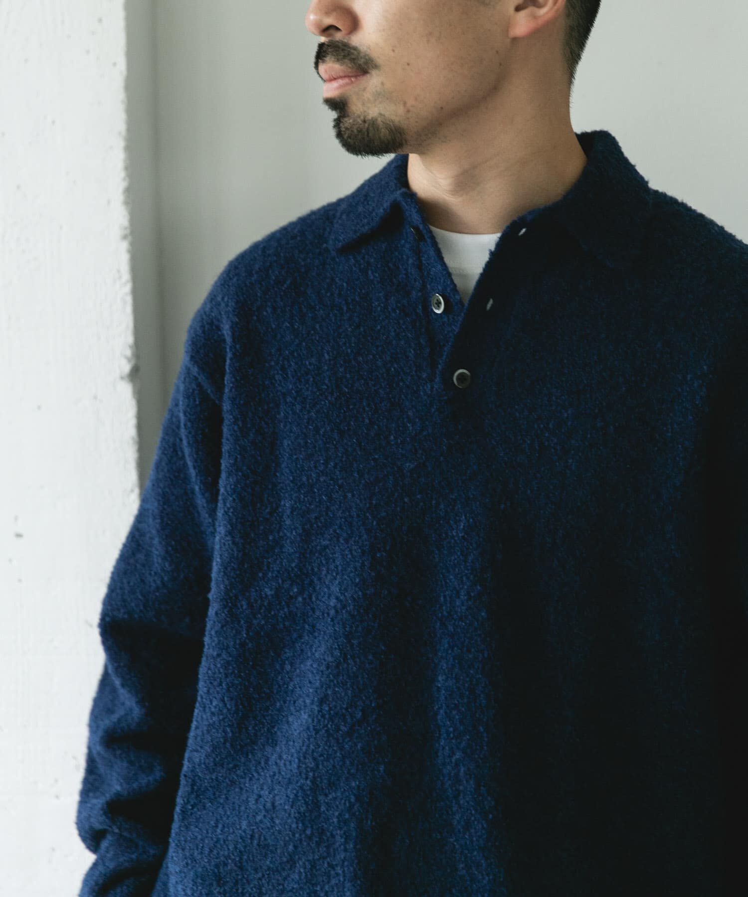 URBAN RESEARCH DOORS「ブークレ ニットポロシャツ」|ニット・セーター|