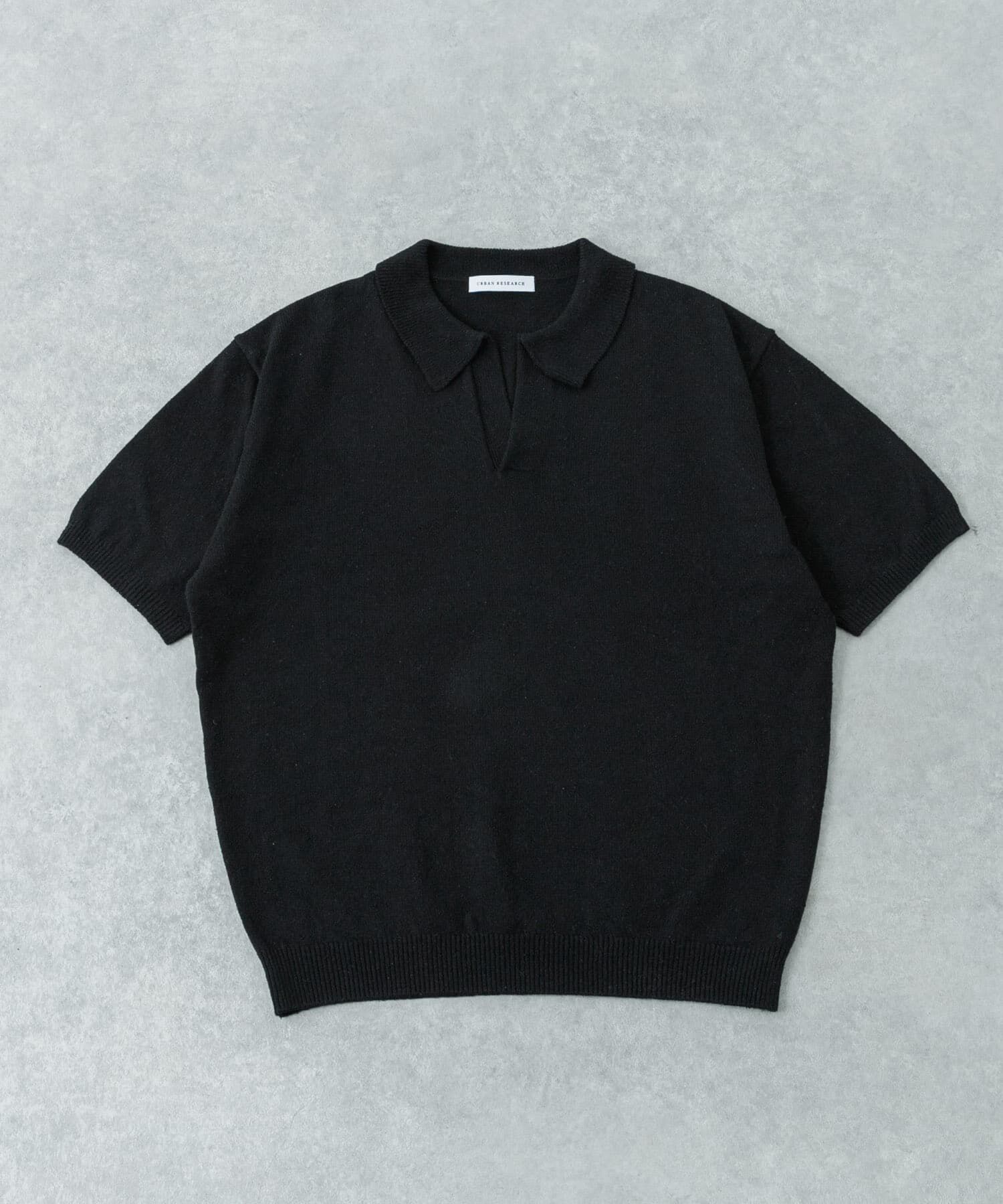 URBAN RESEARCH「SILK NOIL スキッパーポロニット」|ポロシャツ|