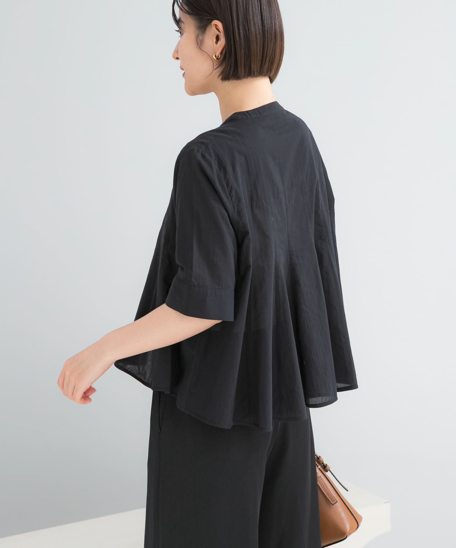 URBAN RESEARCH ROSSO「『WEB限定』コットンボイルフレアシャツ」|シャツ・ブラウス|