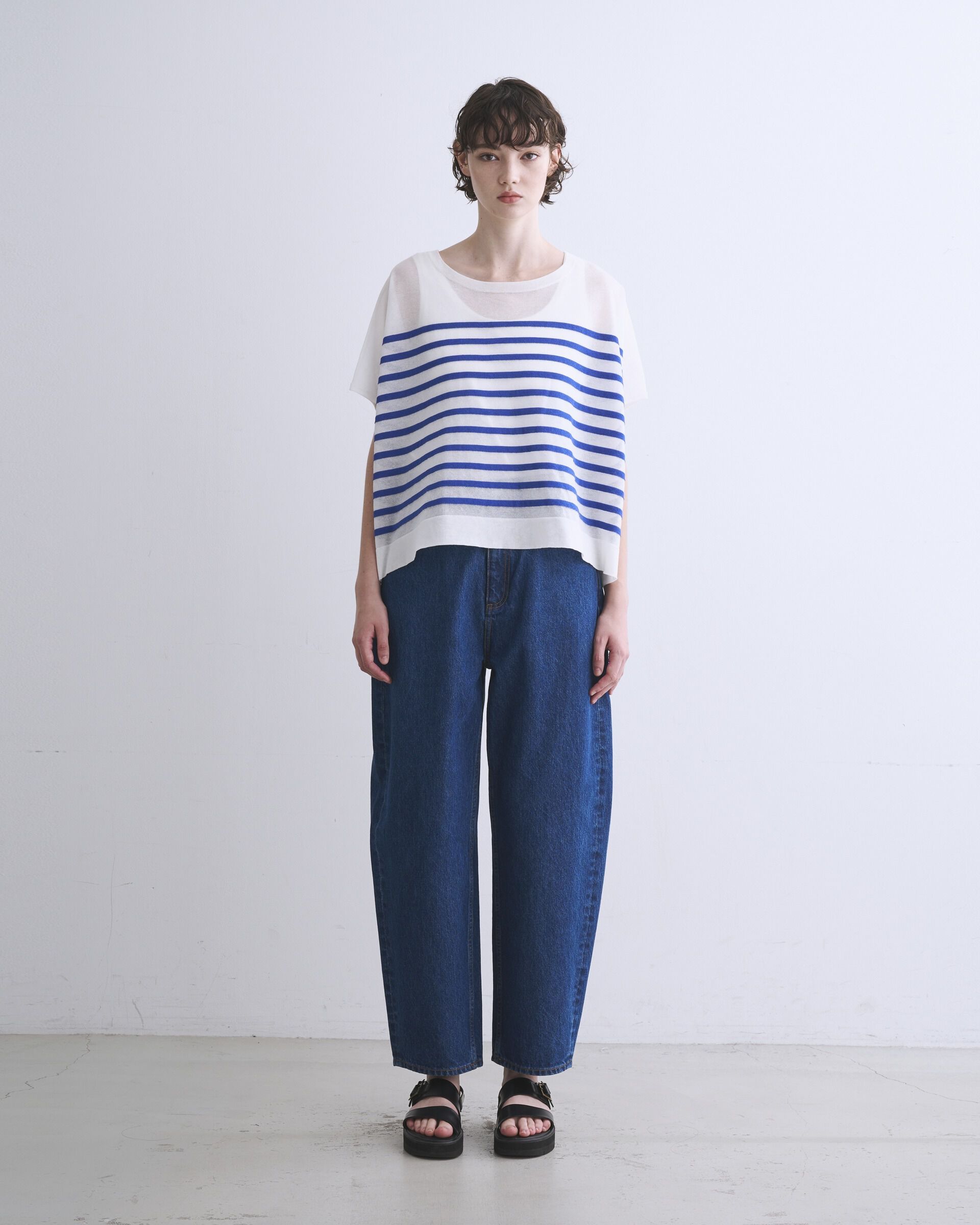 Traditional Weatherwear「LYNE KINT SLEEVELESS SHEER」|ニット・セーター|
