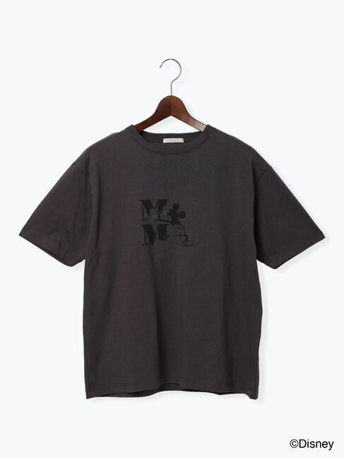 Te chichi「【Disney】ミッキー/ワンカラー刺繍Tシャツ」|Tシャツ・カットソー|