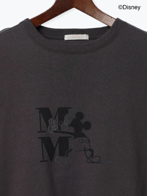 Te chichi「【Disney】ミッキー/ワンカラー刺繍Tシャツ」|Tシャツ・カットソー|
