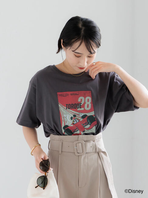Te chichi「【Disney】MICKEY/フロントプリントTシャツ」|Tシャツ・カットソー|