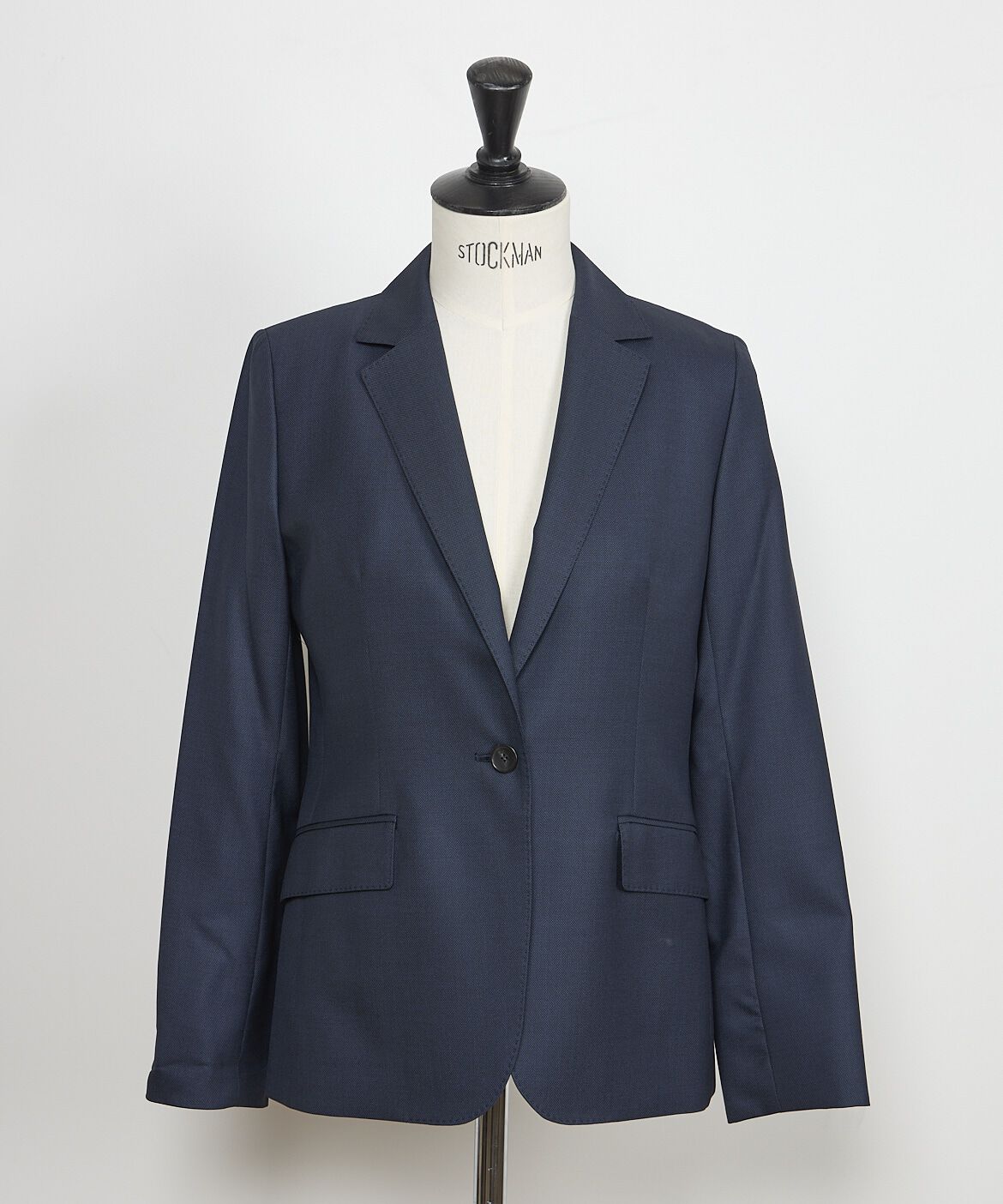 INED「《大きいサイズ》シルクウールテーラードジャケット《Loro Piana》」|テーラードジャケット|ブルー1