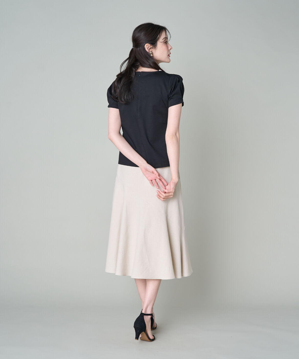 Maglie le cassetto「衿パールコンパクトTシャツ」|Tシャツ・カットソー|