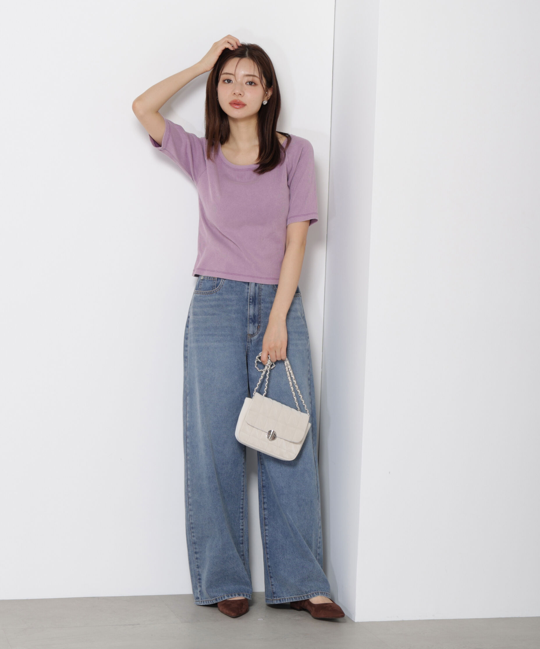 PROPORTION BODY DRESSING「ピグメントリブカットソー」|Tシャツ・カットソー|