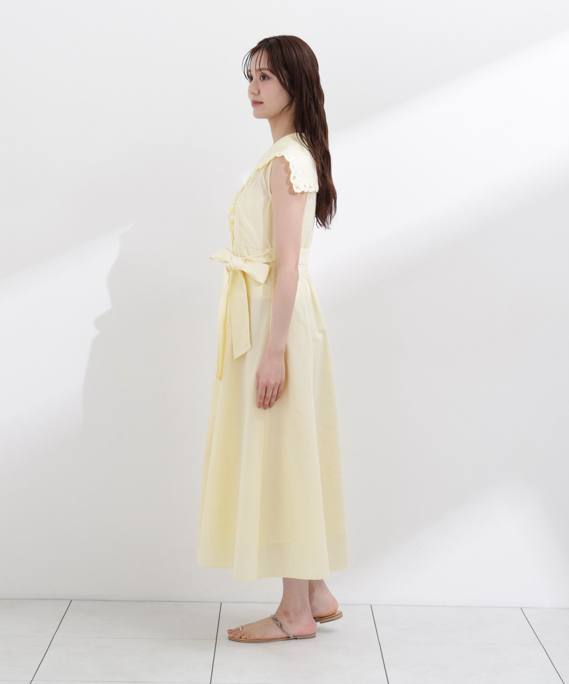 PROPORTION BODY DRESSING「セーラーカラーレーストリムワンピース」|ワンピース|