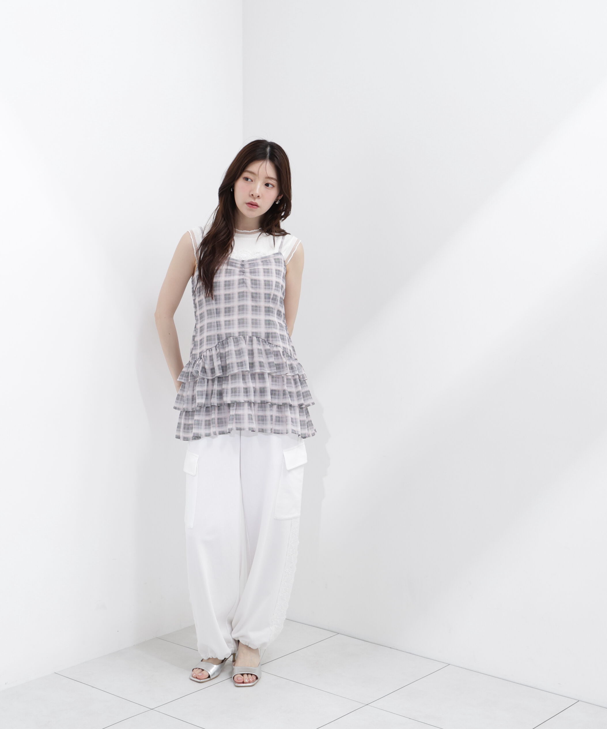 PROPORTION BODY DRESSING「＜青島心さんコラボ＞チェックチュニック」|シャツ・ブラウス|