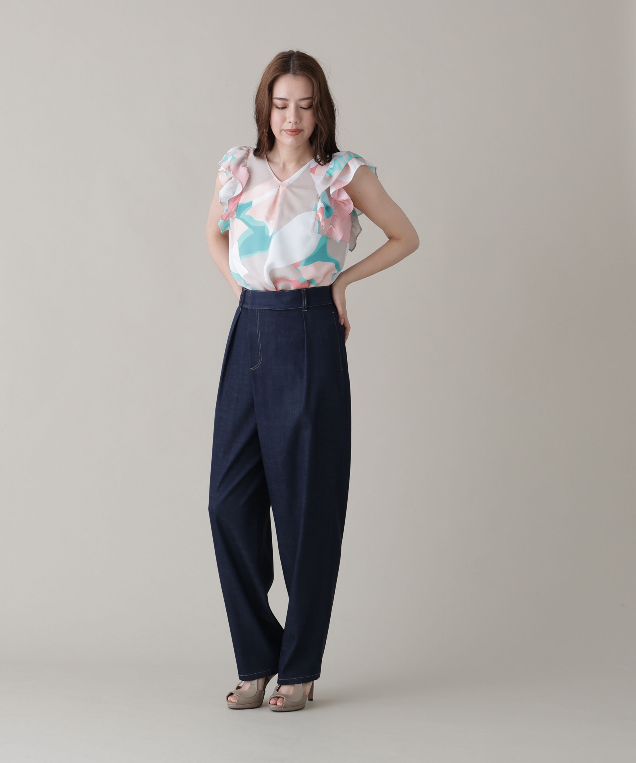  「［美香さん着用］デニム調ラップパンツ」|その他|