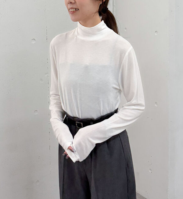 archives「シアー天竺ハイネック　ＴＯＰＳ」|Tシャツ・カットソー|