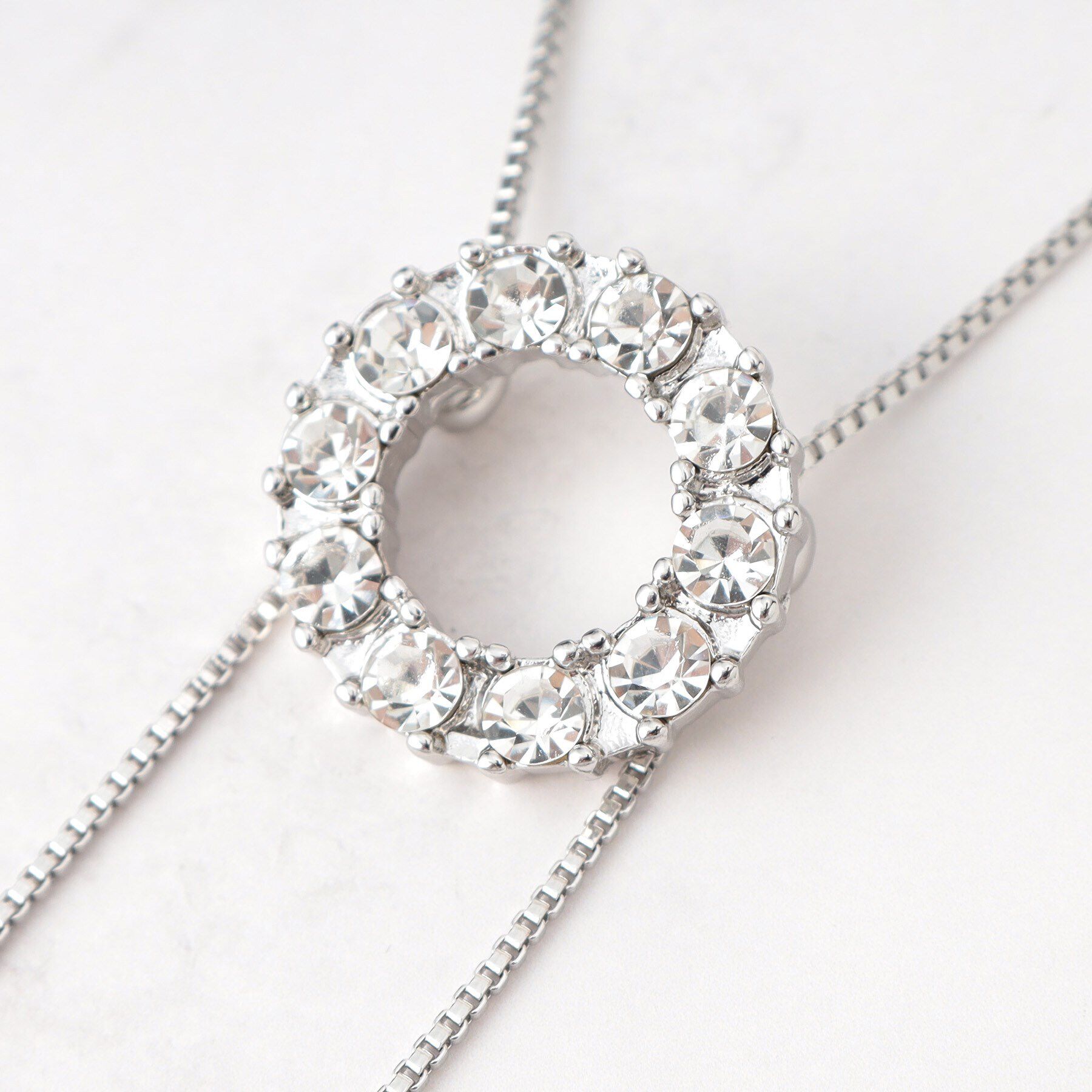 SHOO･LA･RUE「ビジューループタイネックレス」|ネックレス|