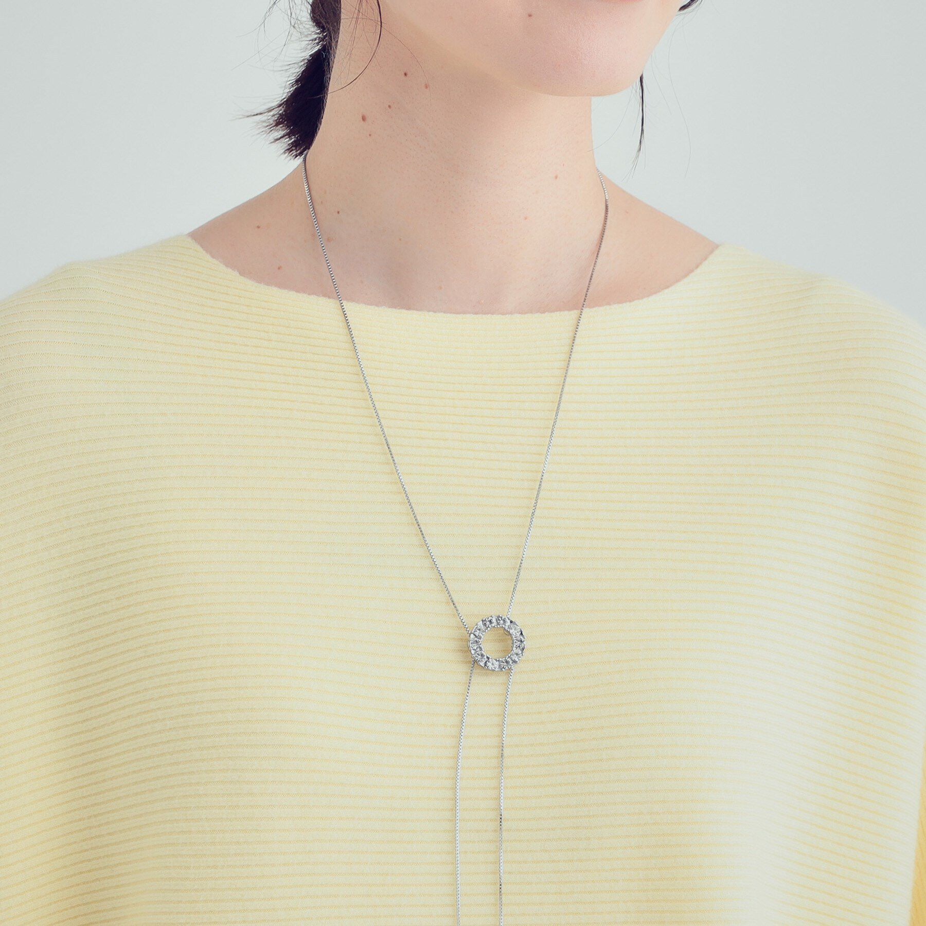 SHOO･LA･RUE「ビジューループタイネックレス」|ネックレス|