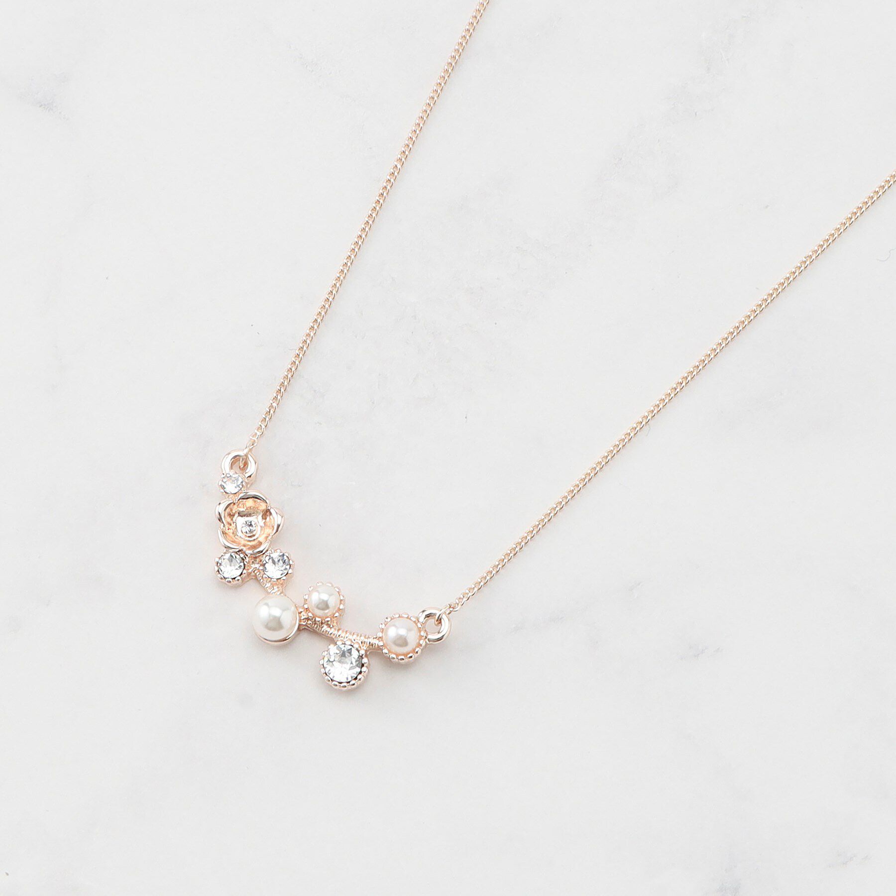 SHOO･LA･RUE「フラワーモチーフネックレス」|ネックレス|