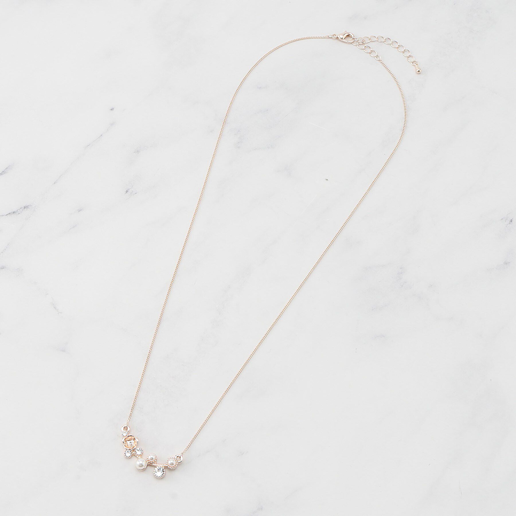 SHOO･LA･RUE「フラワーモチーフネックレス」|ネックレス|