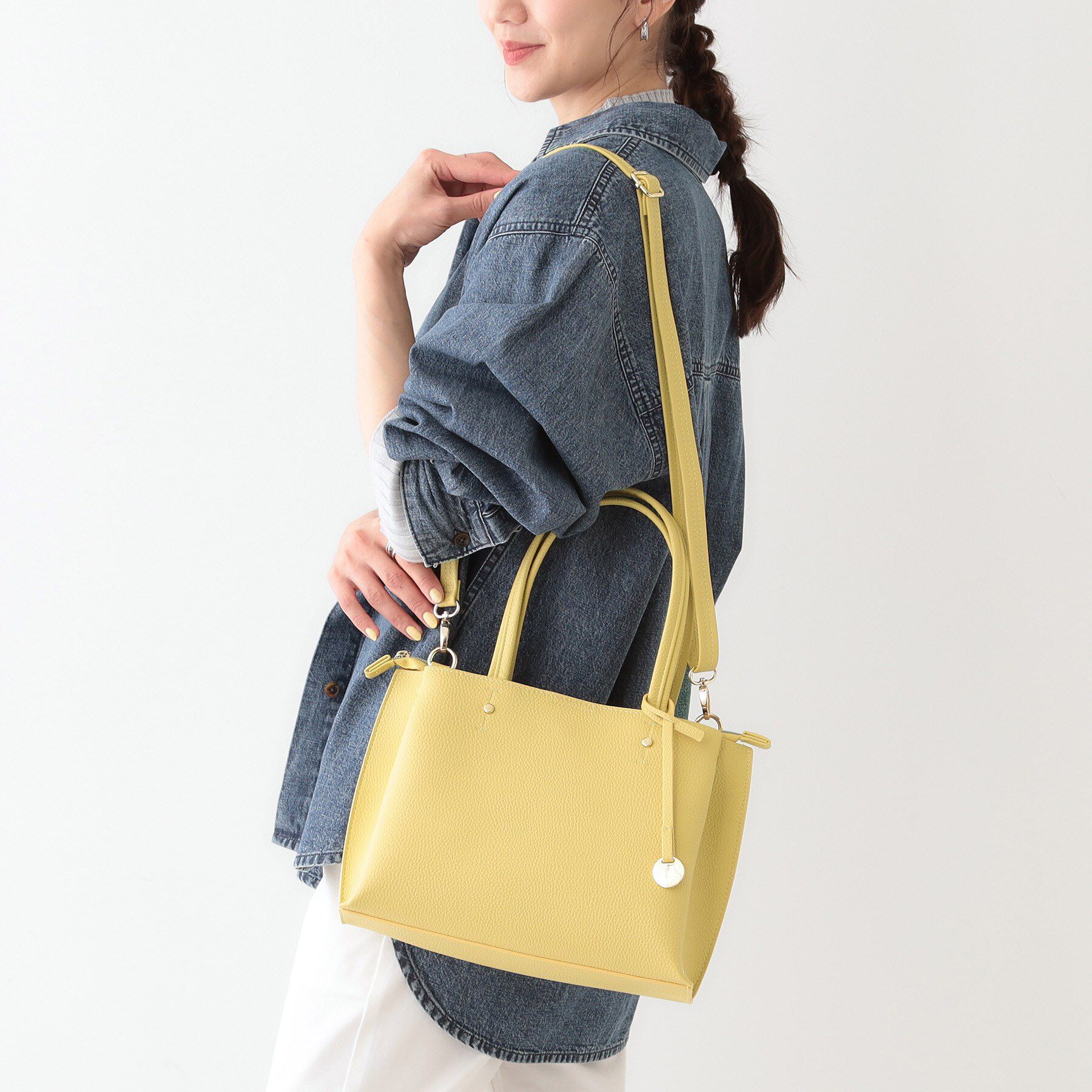 SHOO･LA･RUE「【軽量/2WAY】デイリーにも通勤にも ふわっと軽いトートバッグ」|トートバッグ|