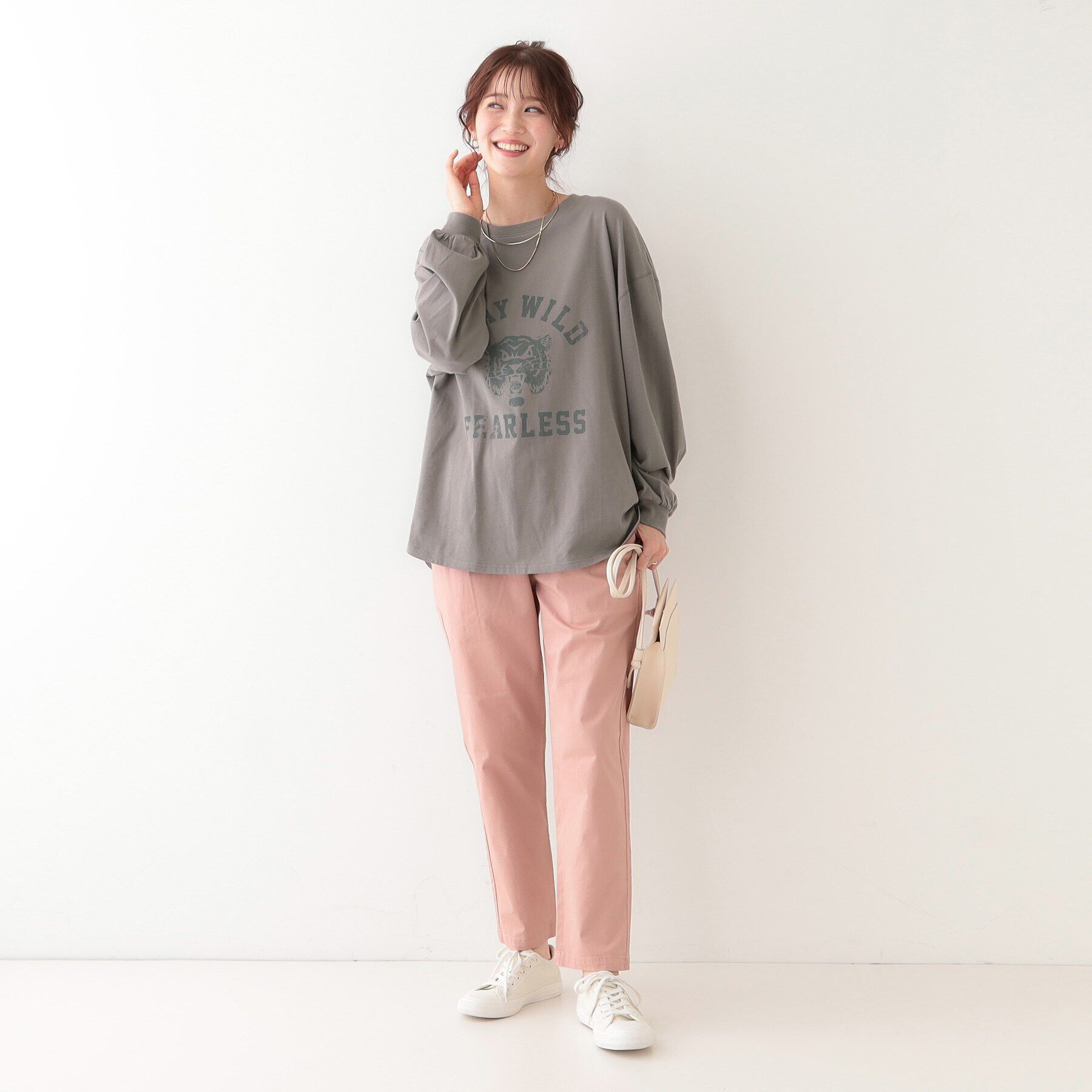 SHOO･LA･RUE「【洗える】1枚でもレイヤードでも 選べる5柄 BIGロンT」|Tシャツ・カットソー|