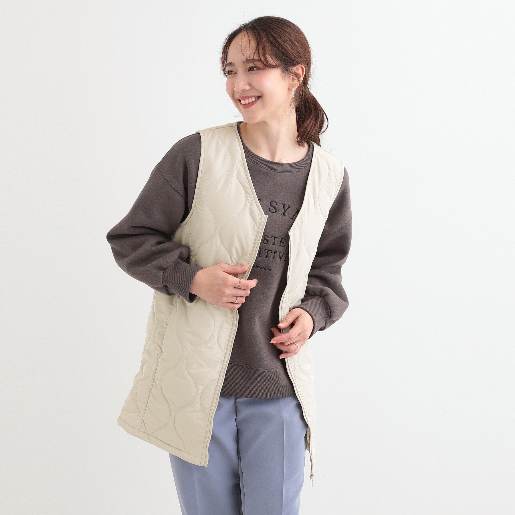 SHOO･LA･RUE「【撥水/防花粉/S-LL】ライナー付き ミリタリーフーデッドコート」|その他|