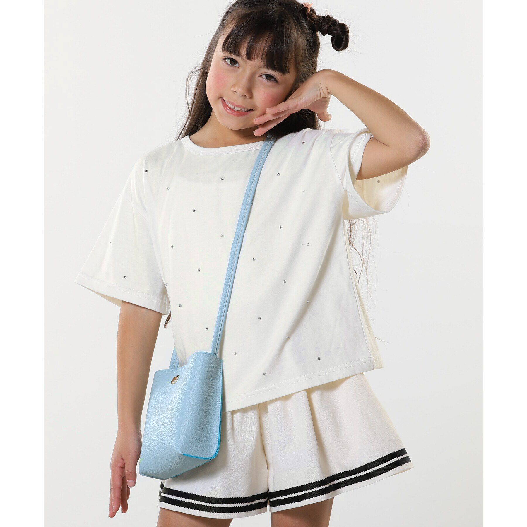 SHOO･LA･RUE「【100-150cm】キラキラワイドTシャツ」|Tシャツ・カットソー|