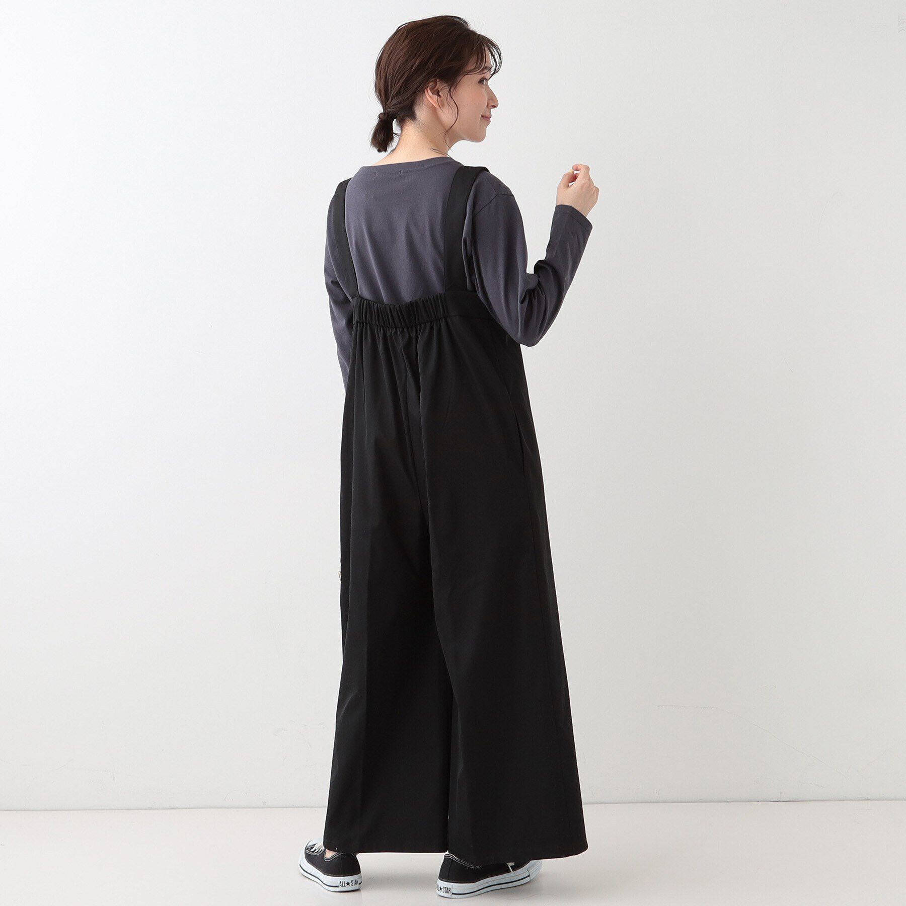 SHOO･LA･RUE「ゆるシルエットで大人見せ タック入りオールインワン」|オールインワン|