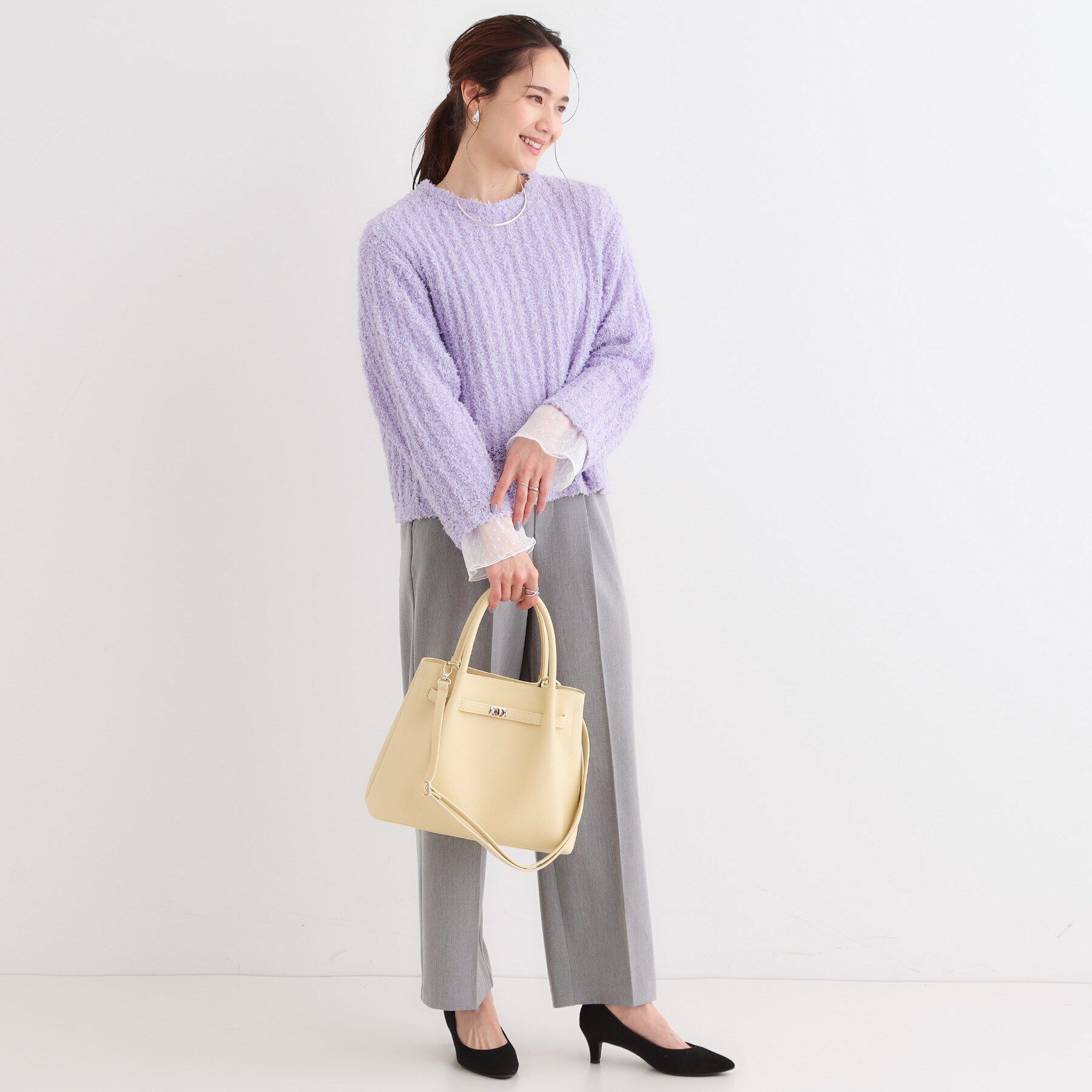 SHOO･LA･RUE「程よくエアリー テープヤーンニット」|ニット・セーター|