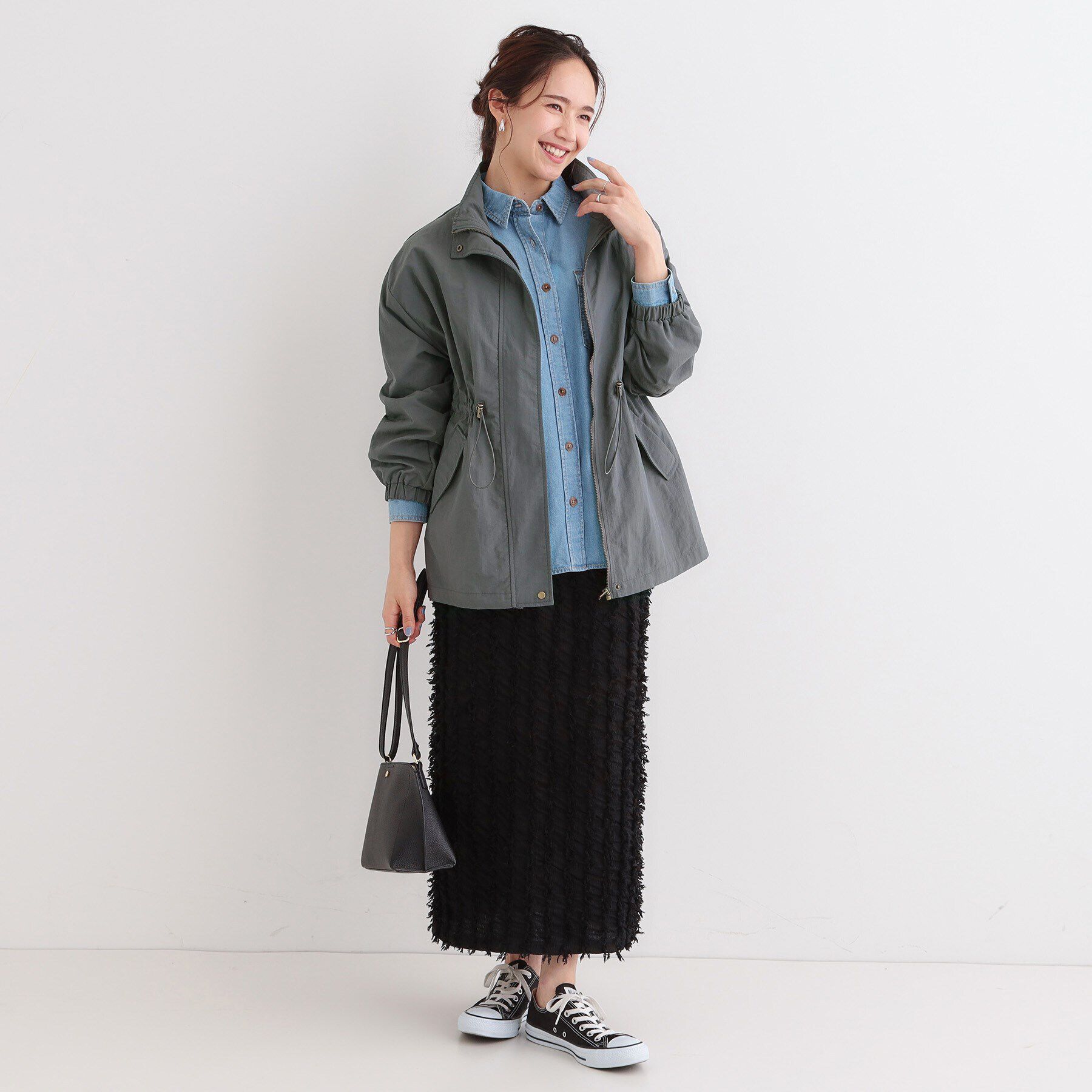 SHOO･LA･RUE「【撥水/防花粉】大人のデイリースタイルに スタンドカラーブルゾン」|その他|