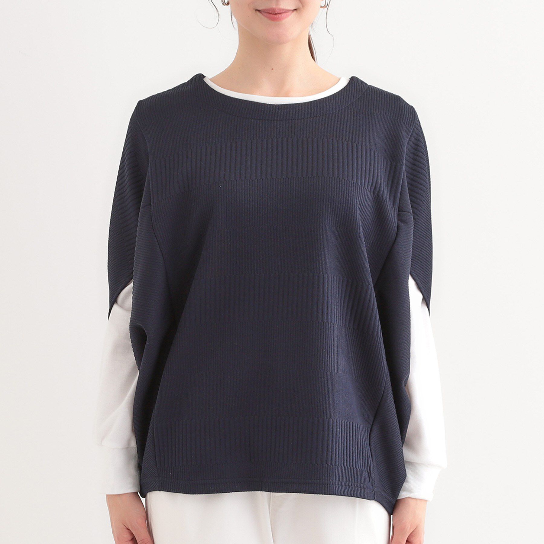 SHOO･LA･RUE「【2点セット/体型カバー】ロングシーズン楽しめる モモンガトップス＆ロンT」|その他|