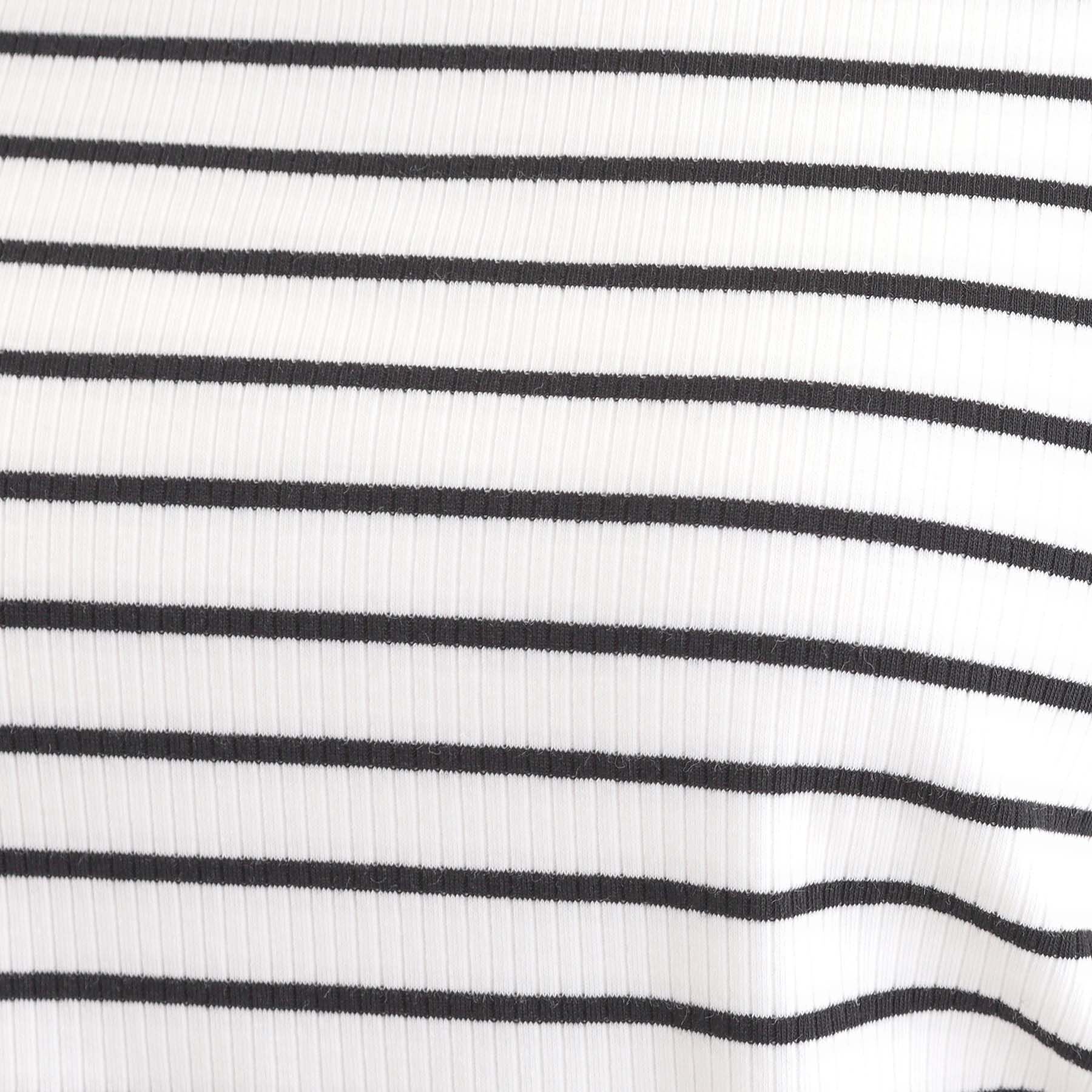 SHOO･LA･RUE「【S-LL】1枚でもインナーでも テレコ5分袖トップス」|Tシャツ・カットソー|