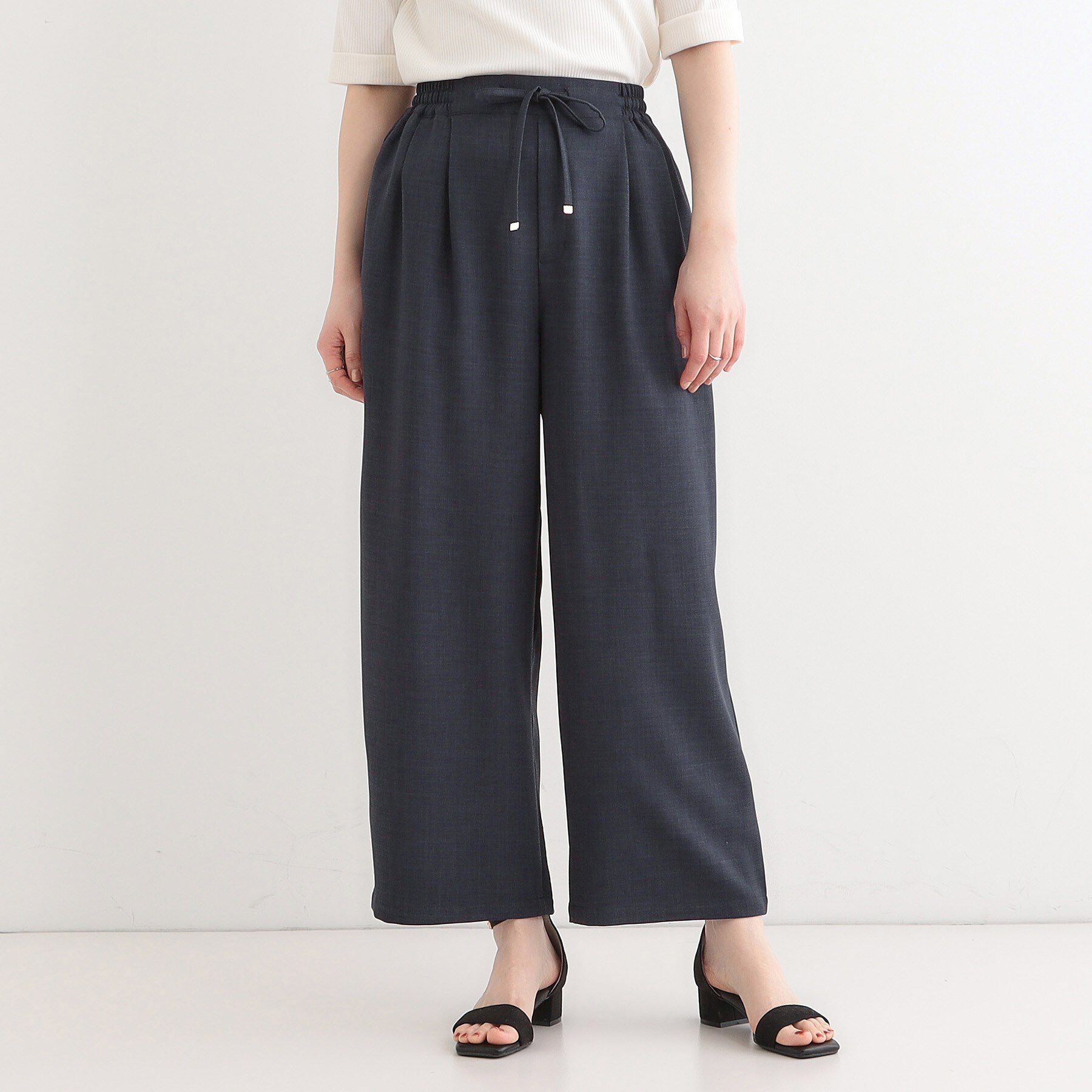 SHOO･LA･RUE「【セットアップ可】麻調イージーワイドパンツ」|その他|