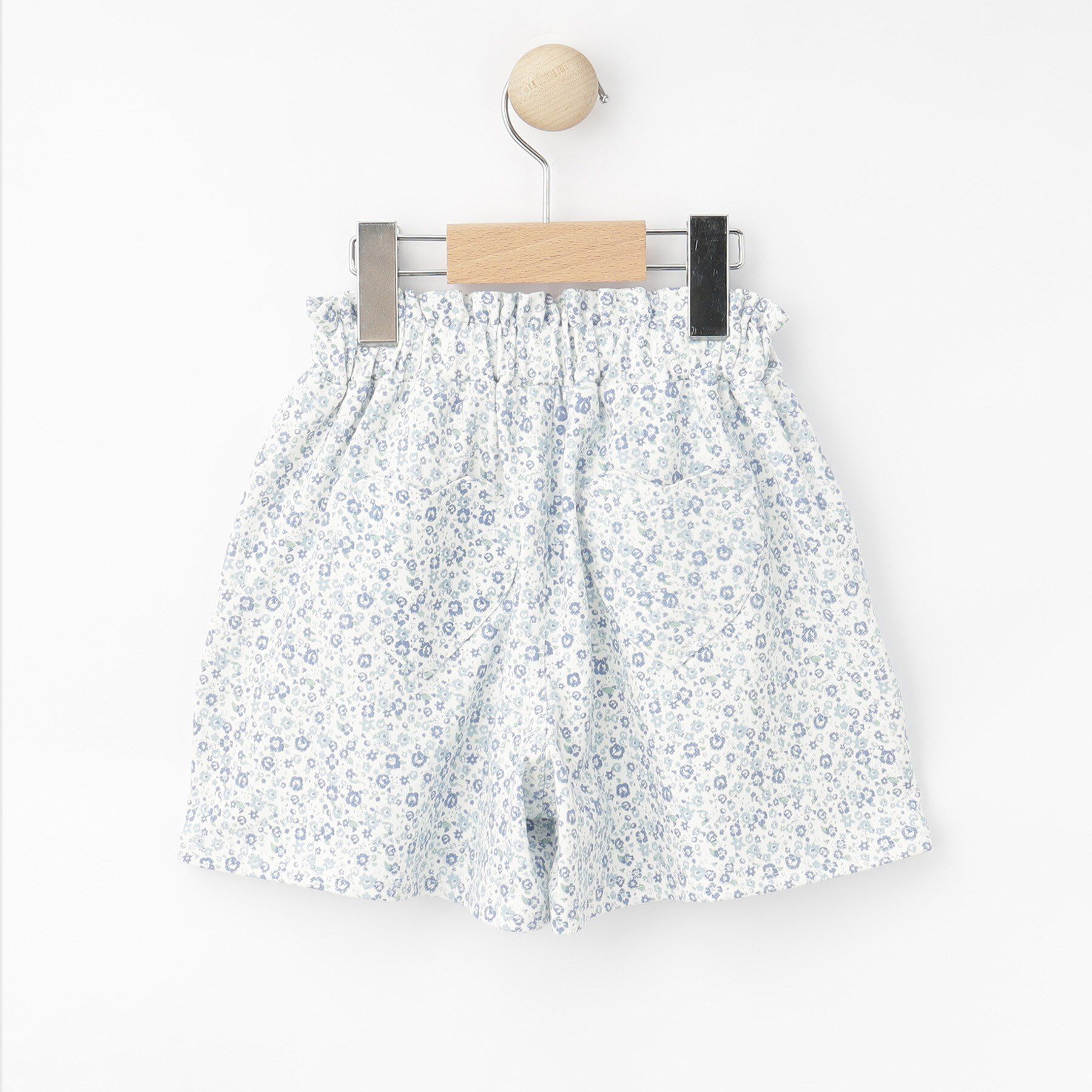 SHOO･LA･RUE「【100-150cm】ハートポケットがキュートな 総柄ショートパンツ」|キュロット|
