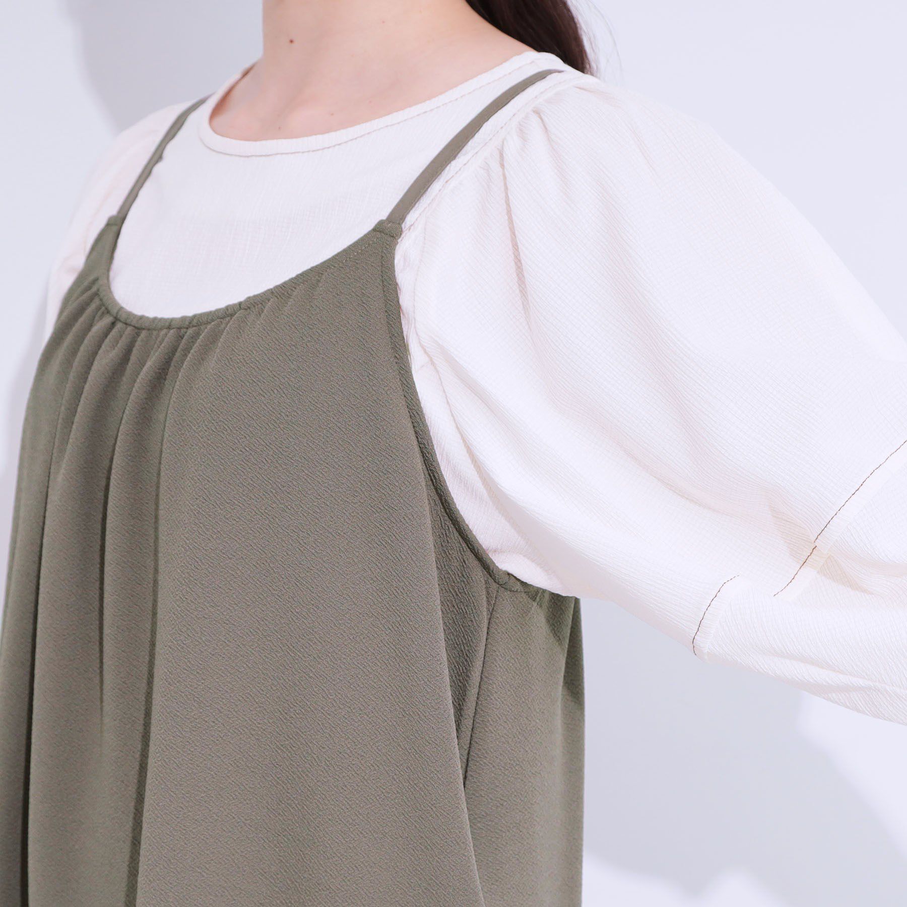 SHOO･LA･RUE「ぽこぽこギャザーキャミワンピース」|ワンピース|