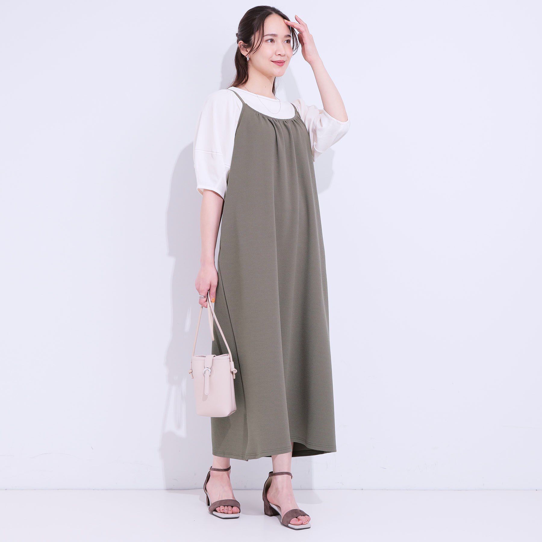 SHOO･LA･RUE「ぽこぽこギャザーキャミワンピース」|ワンピース|
