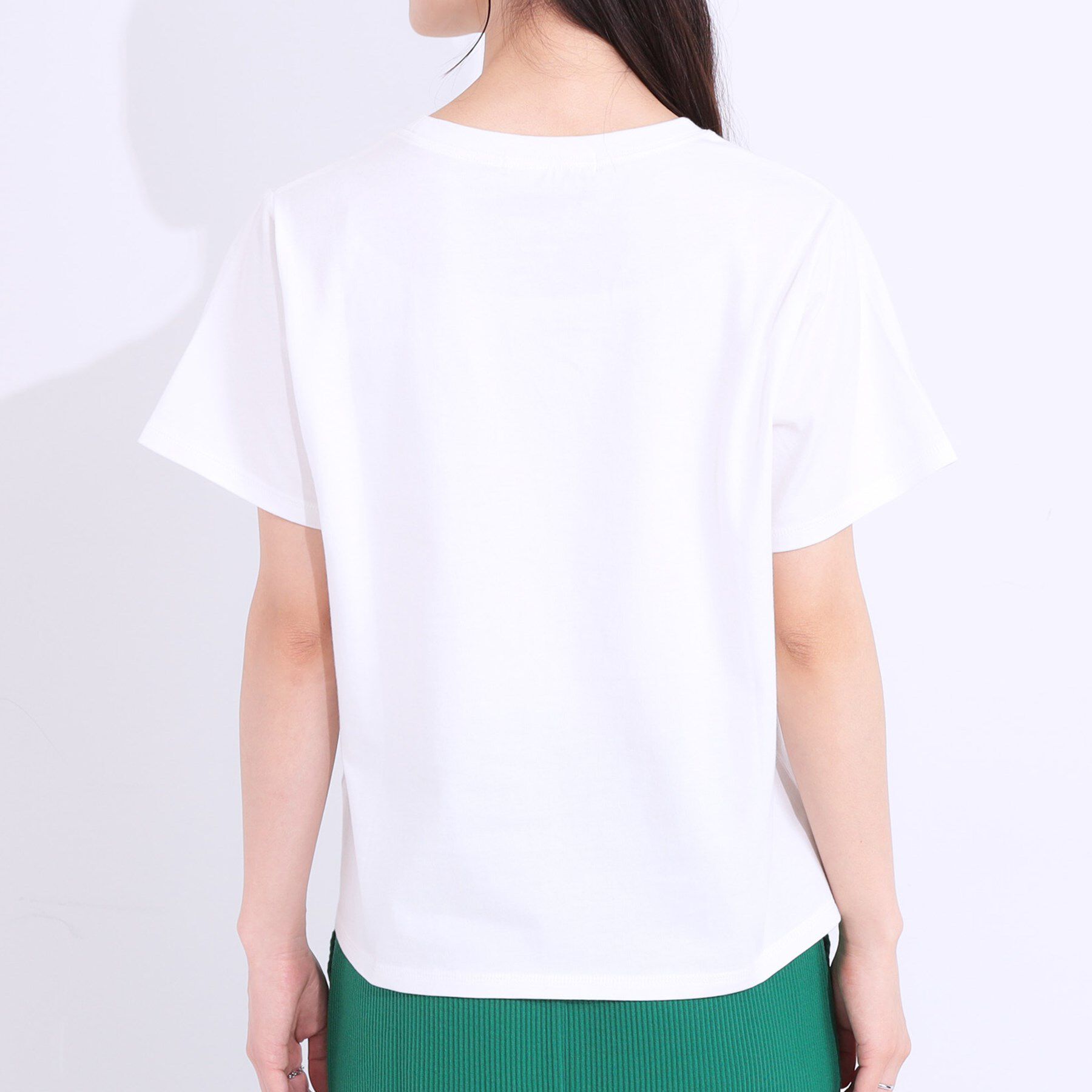 SHOO･LA･RUE「【洗える/S-LL】選べる3柄 ベーシックプリントTシャツ」|Tシャツ・カットソー|