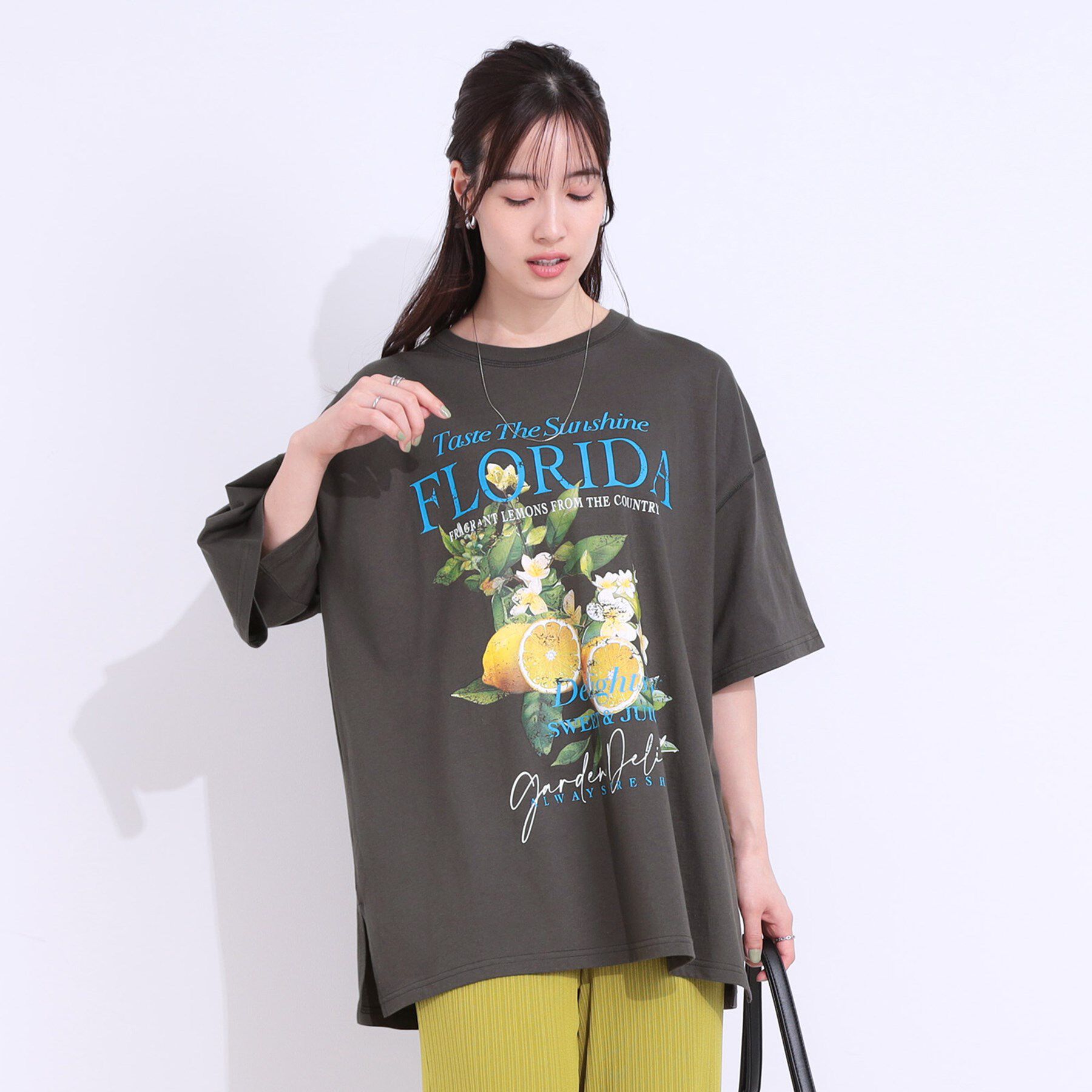 SHOO･LA･RUE「【洗える】ゆるシルエットが抜け感を演出 プリントBIG Tシャツ」|Tシャツ・カットソー|