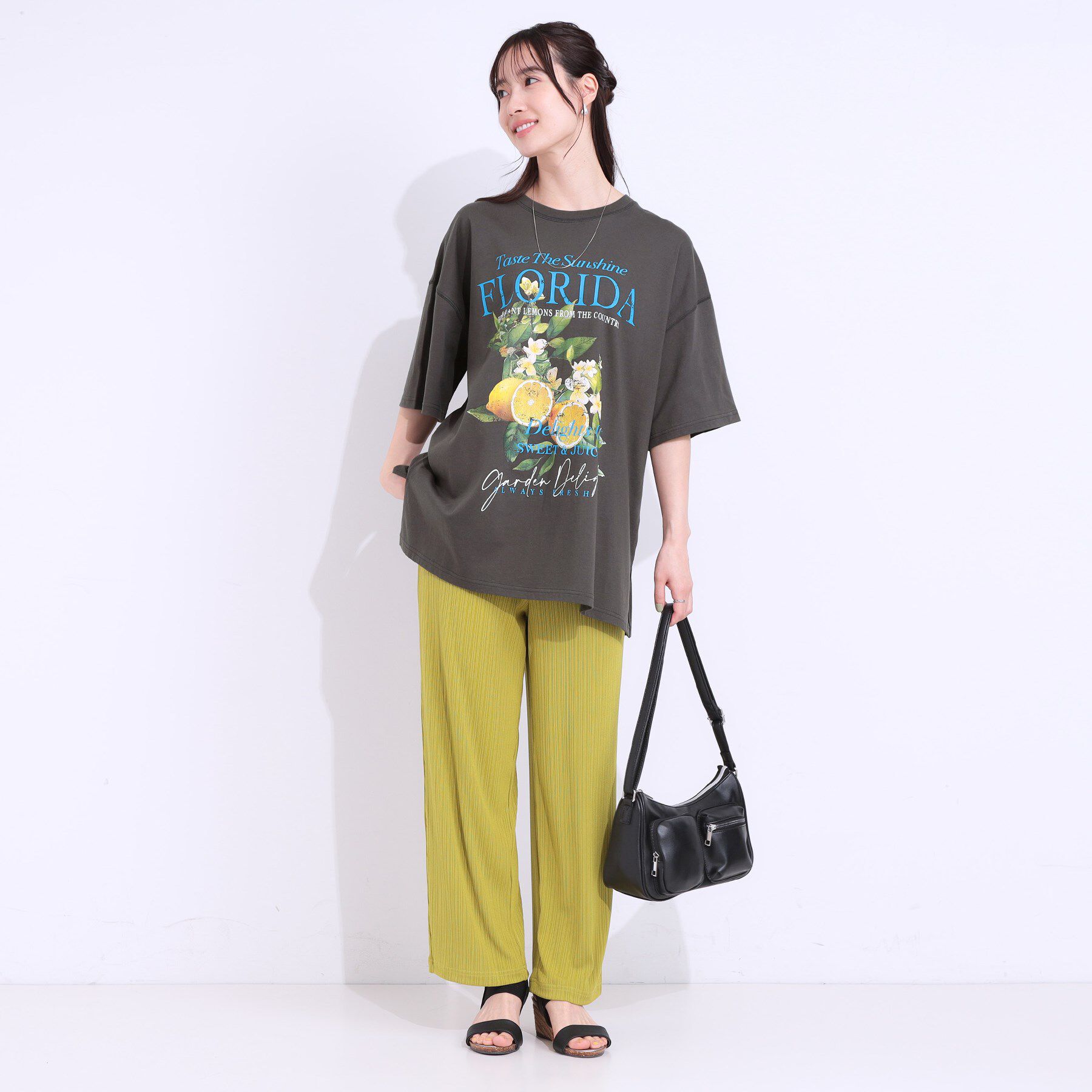 SHOO･LA･RUE「【洗える】ゆるシルエットが抜け感を演出 プリントBIG Tシャツ」|Tシャツ・カットソー|
