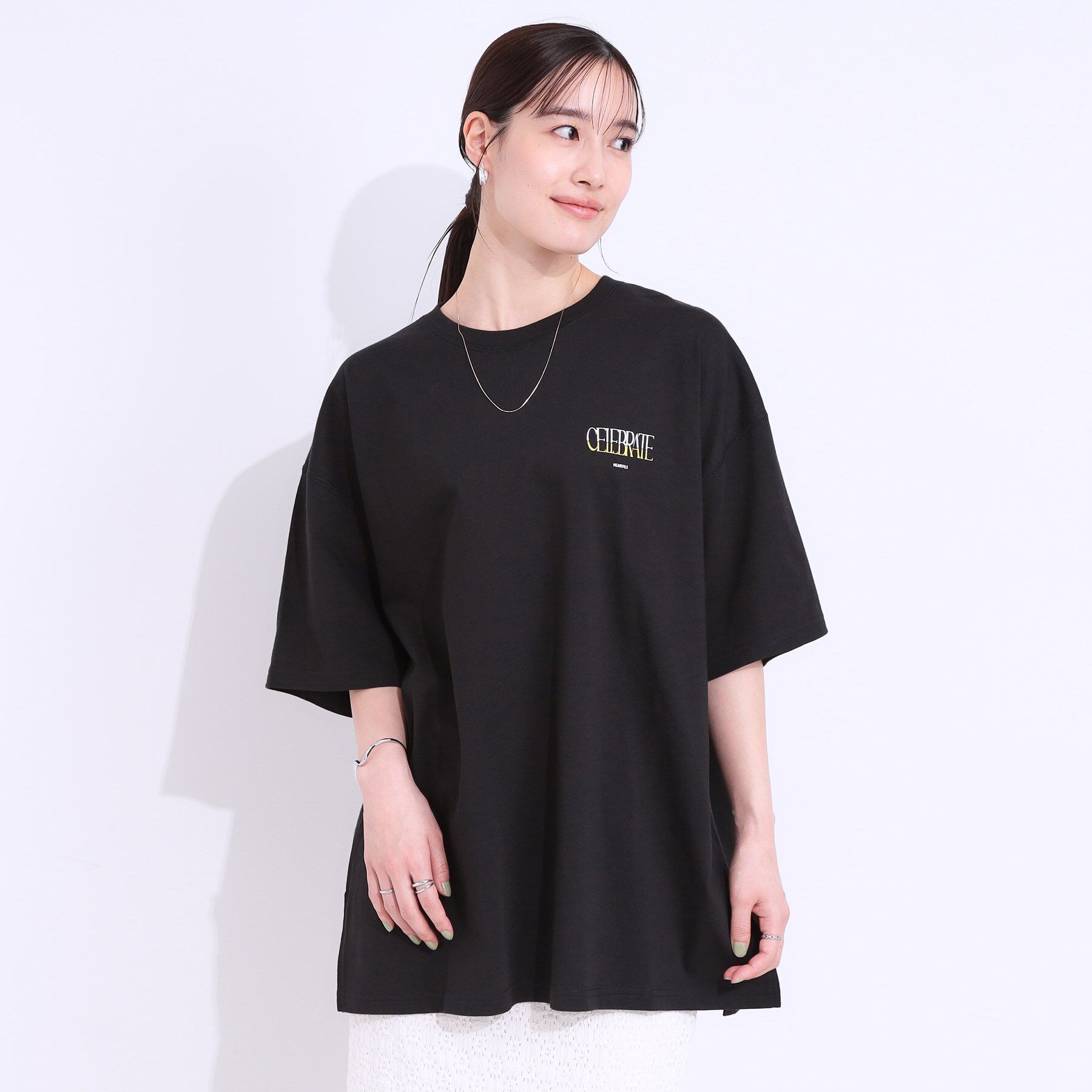 SHOO･LA･RUE「【洗える】ゆるシルエットが抜け感を演出 プリントBIG Tシャツ」|Tシャツ・カットソー|
