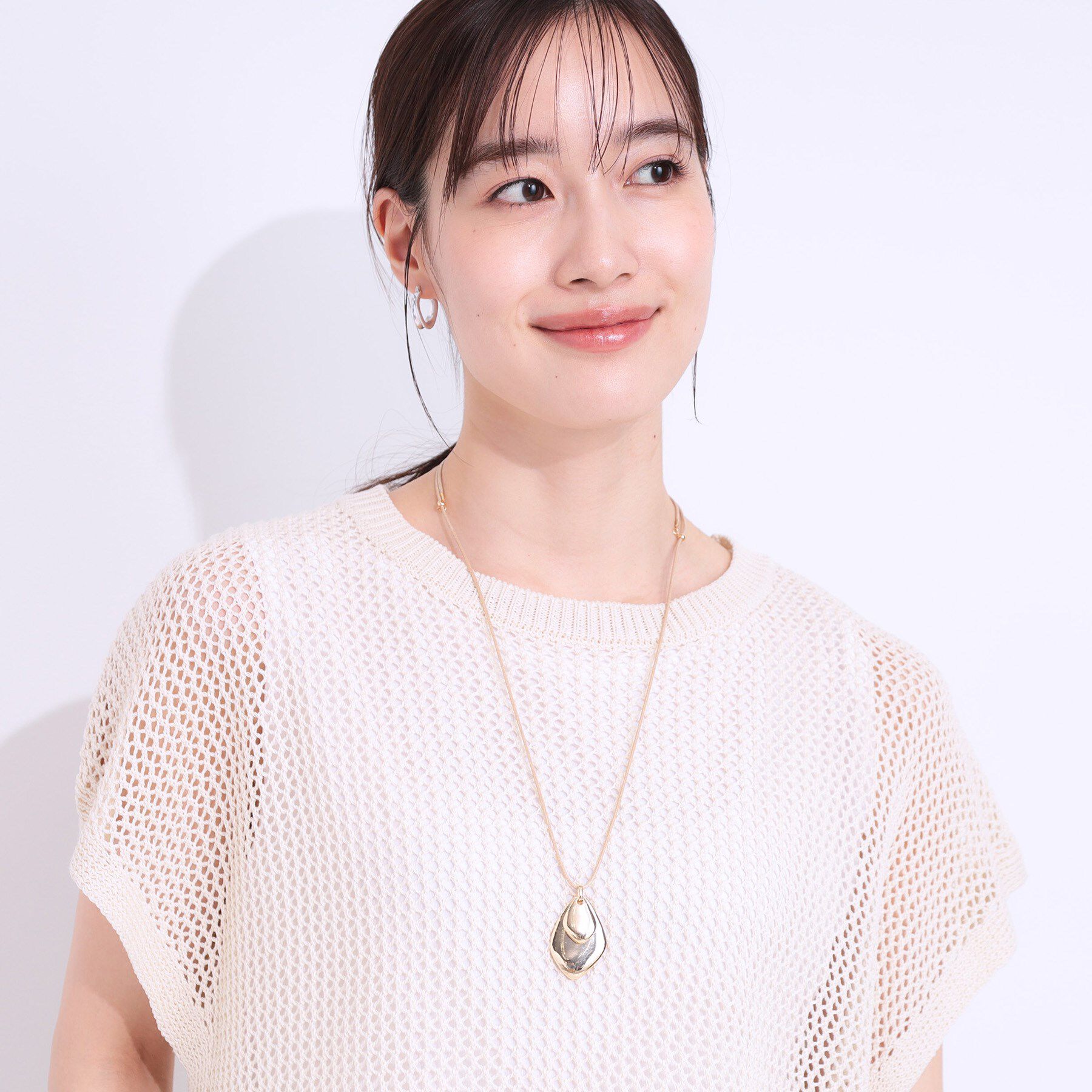 SHOO･LA･RUE「メタルトップコードネックレス」|ネックレス|