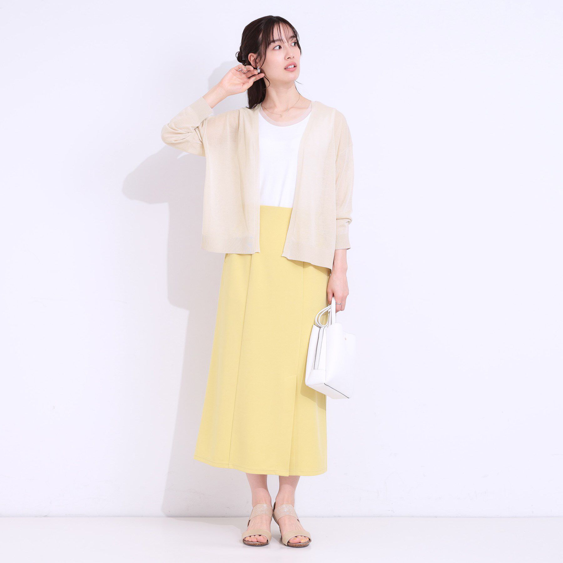 SHOO･LA･RUE「【洗える/S-LL】ナチュラル感が上品 サッと羽織れるカーディガン」|カーディガン|