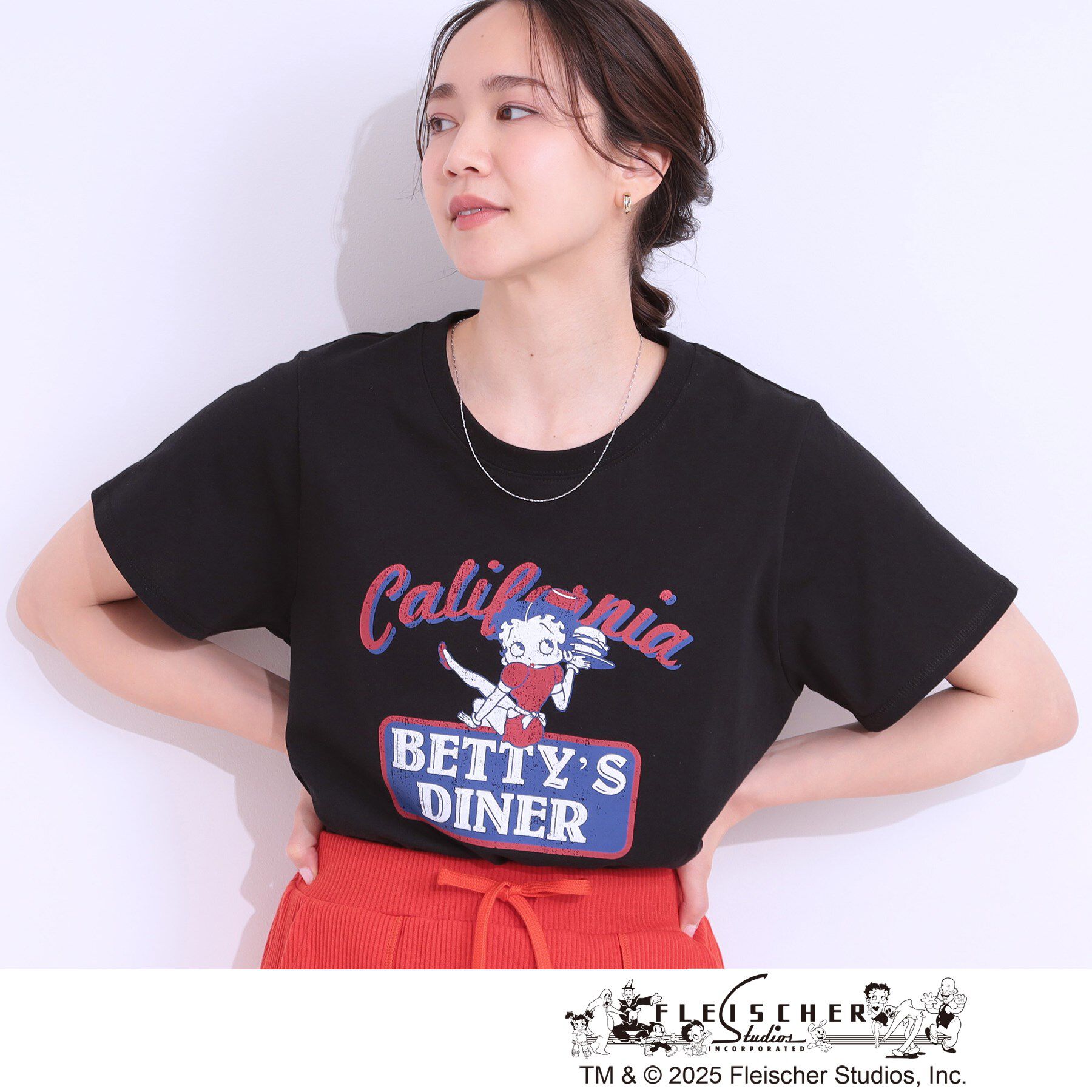 SHOO･LA･RUE「【BETTY BOOP（TM）別注】ベーシックTシャツ」|Tシャツ・カットソー|ブラック(219)