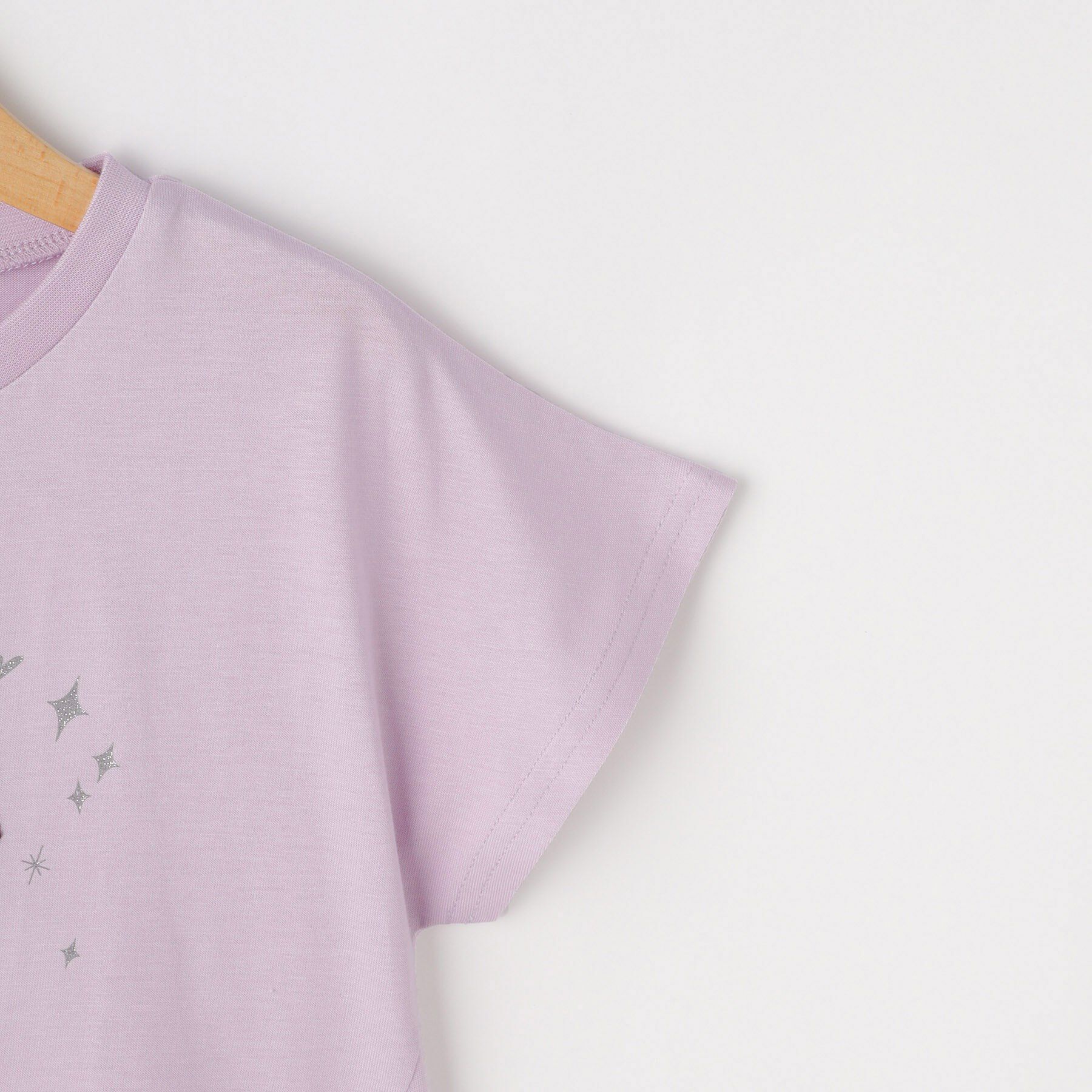 SHOO･LA･RUE「【100-150cm/ひんやり】スパンコールモチーフTシャツ」|Tシャツ・カットソー|