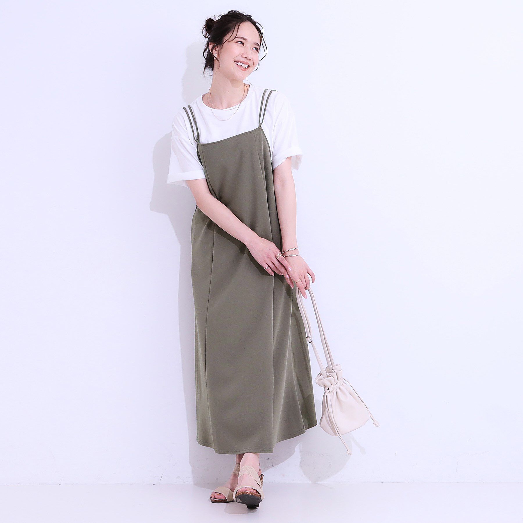 SHOO･LA･RUE「女性らしさ溢れる　フレアキャミワンピース」|ワンピース|