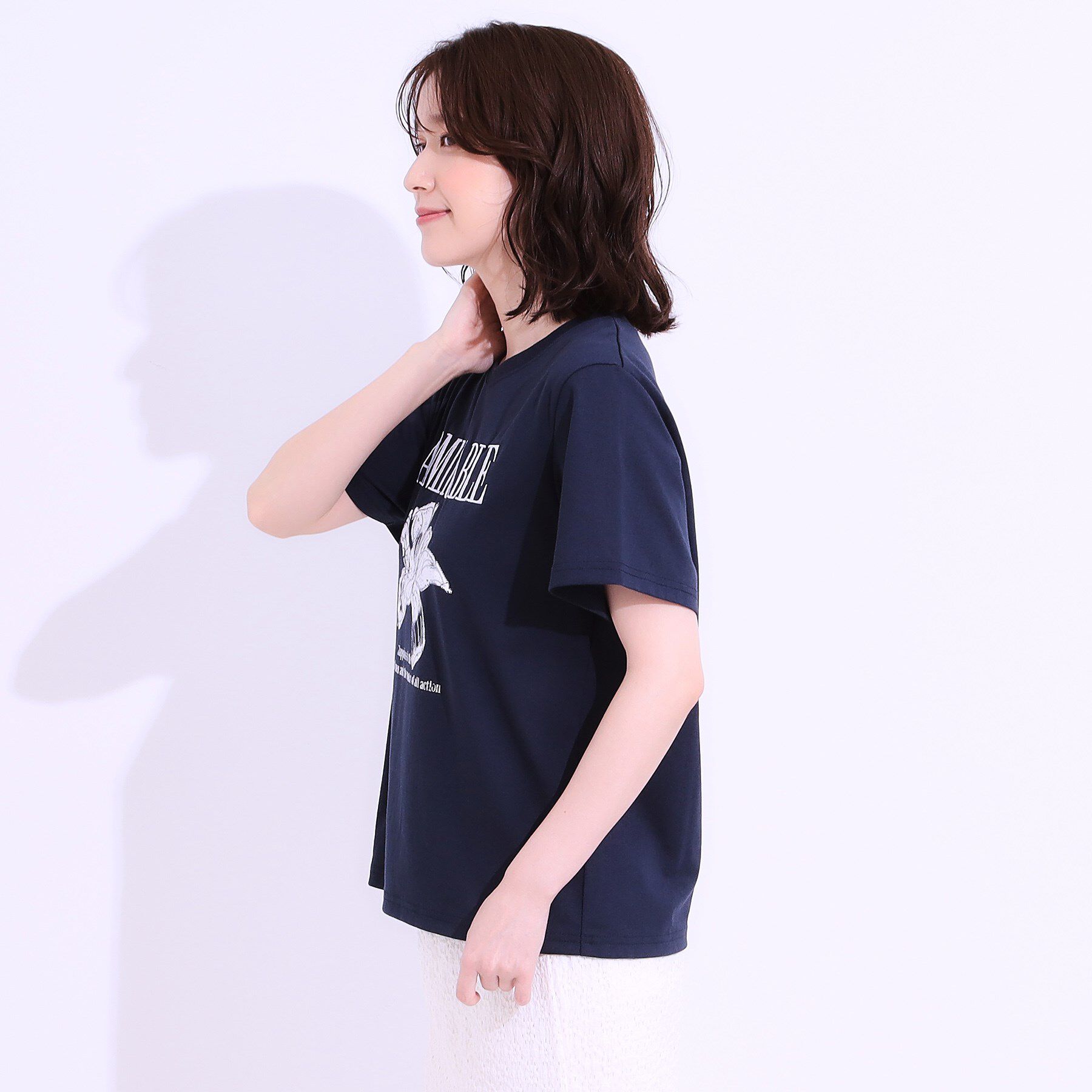 SHOO･LA･RUE「【S-LL】選べる4柄 デザイン刺繍アソートTシャツ」|Tシャツ・カットソー|