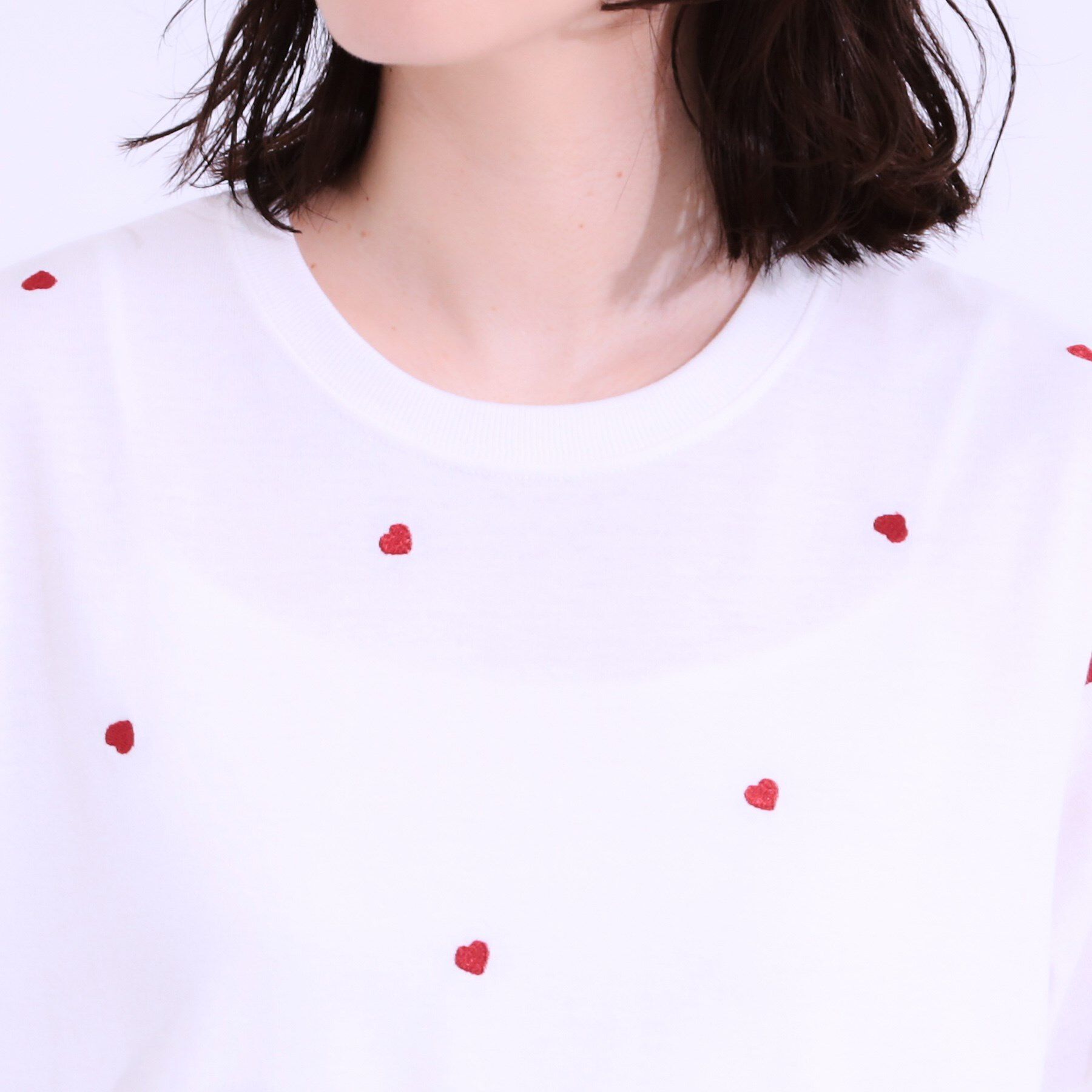 SHOO･LA･RUE「【S-LL】選べる4柄 デザイン刺繍アソートTシャツ」|Tシャツ・カットソー|